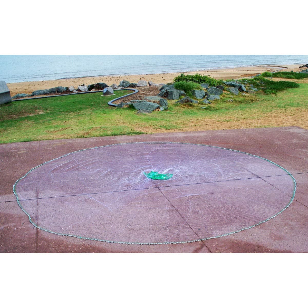 Winged Fish Cast Net, Elite Series: Chain Bottom & Six Panel; 5, 6, 7, 8, 9, 10 or 12 FT (3/8", 1/2" or 1" mesh)