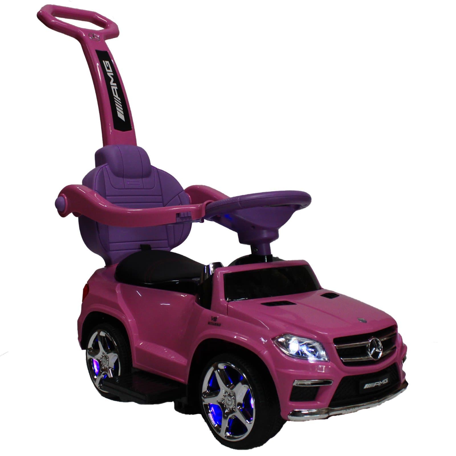 ZForce 4-in-1 Mercedes Stroller Ride-On Toy Push Car - Pink