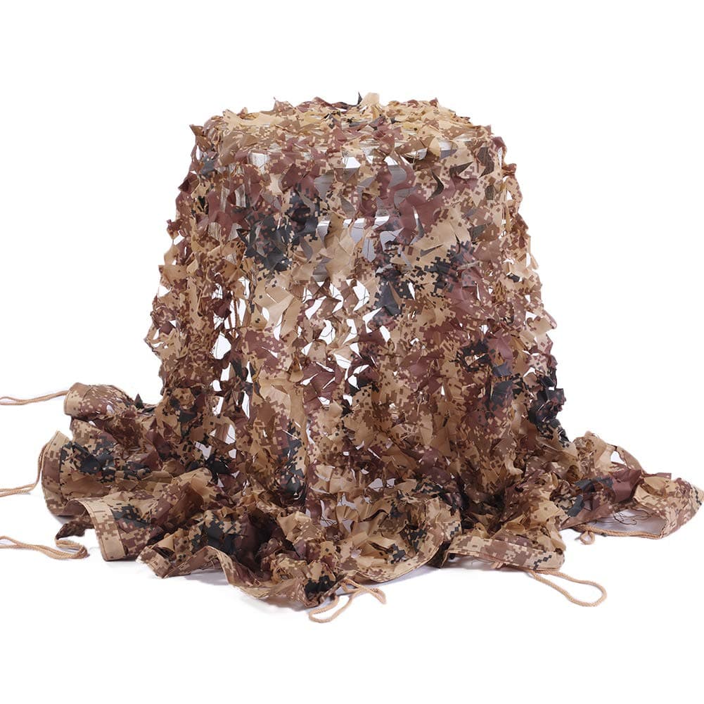 Camo Netting, Camouflage Net Army Mesh Nets Lightweight Durable for Sunshade Decoration Hunting Blind Shooting Camping Photography Jungle
