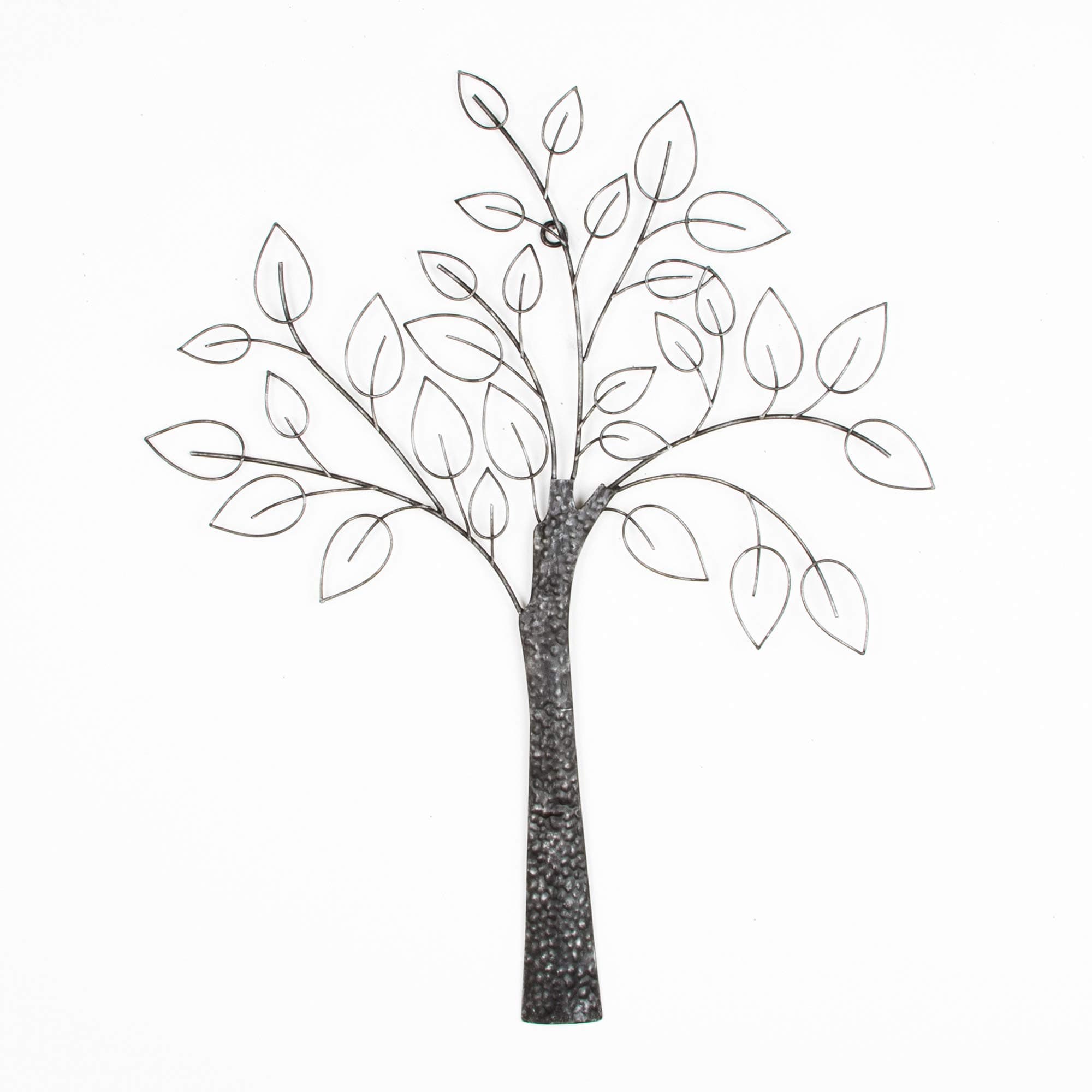 Art For The Home Tree Metal Wall Art, Grey, Size: Height: 12.5cm x Width: 60cm