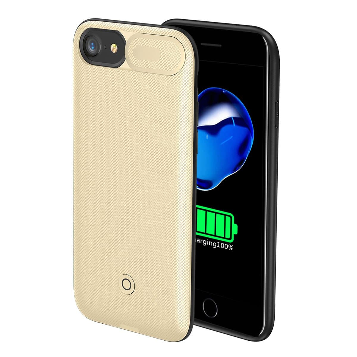 Obamono Ultra Slim Lightweight Portable Protective Charging Case for iPhone 6 iPhone 6s iPhone 7 iPhone 8 4.7 inch, Rechargeable Extended Battery Charger Cover Lightweight Hard Protective