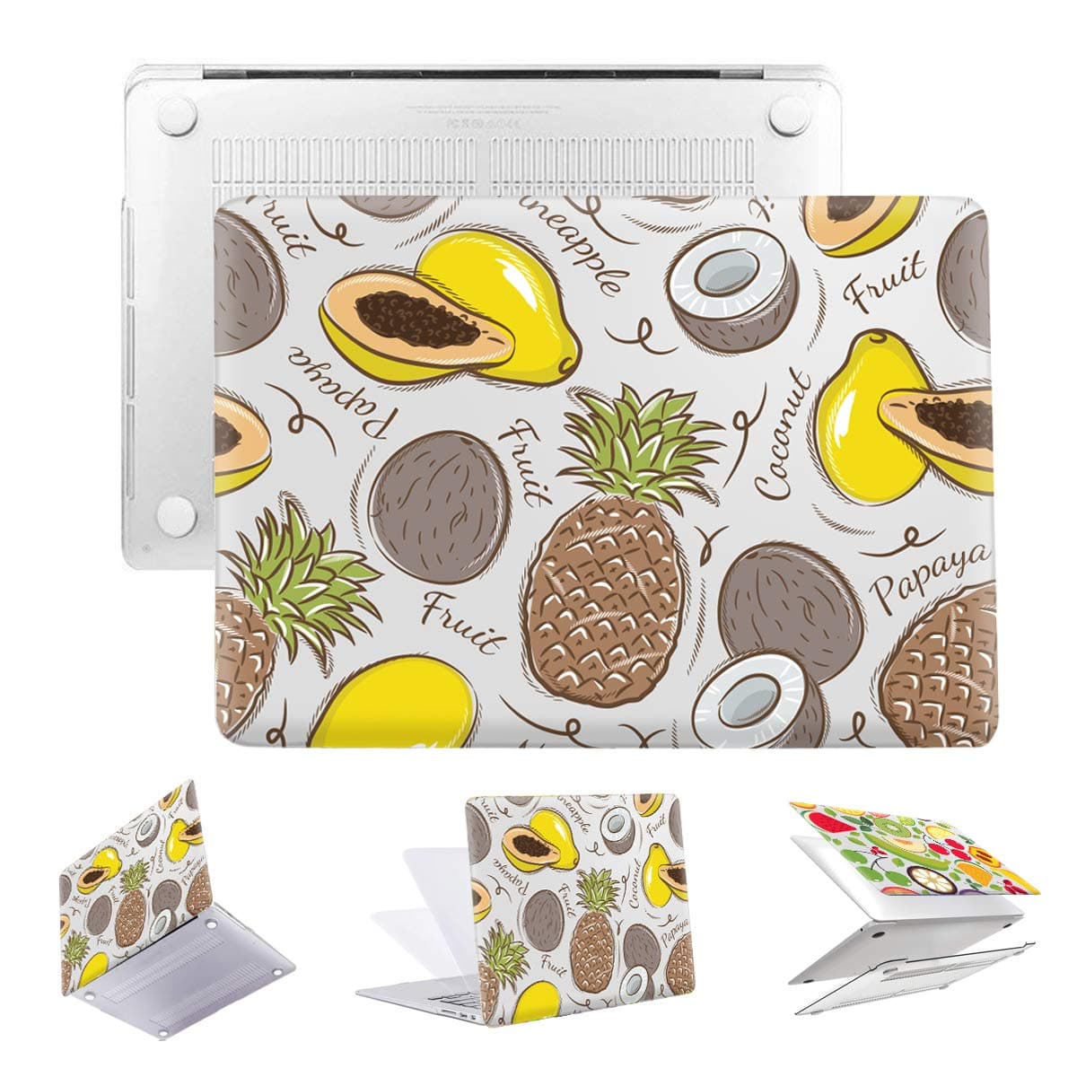 PapyHall MacBook Retina 12 Case Transparent Plastic Shell Case Only Compatible 2017/2016/2015 Release MacBook 12 inch Retina Display Model: A1534 Coco