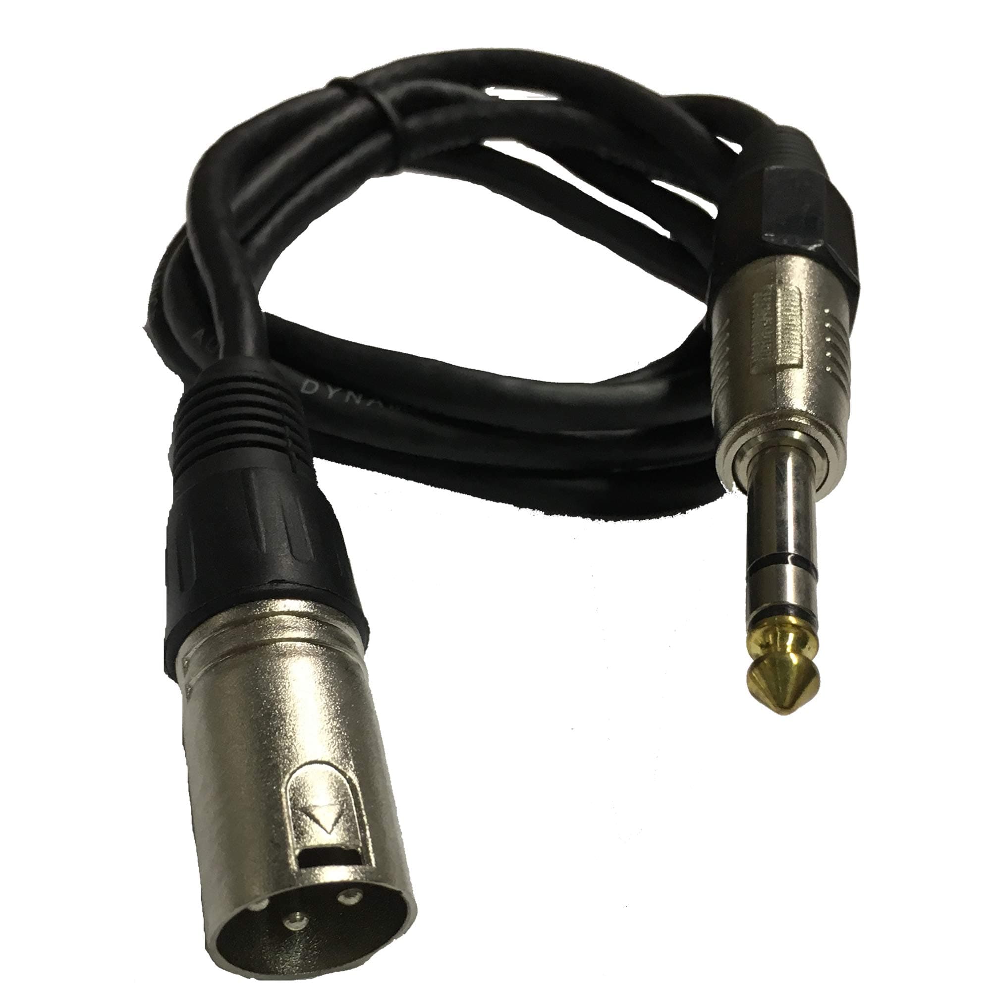 XLR to 1/4 Inch TRS Cable Connector Adapter - 16 AWG Gauge Male (5 Feet) 5FT - Speaker Phone Jack Balanced Microphone Mic Quarter Inch Studio Monitor Line Guitar Cord Splitter Pro - Audio Dynamics