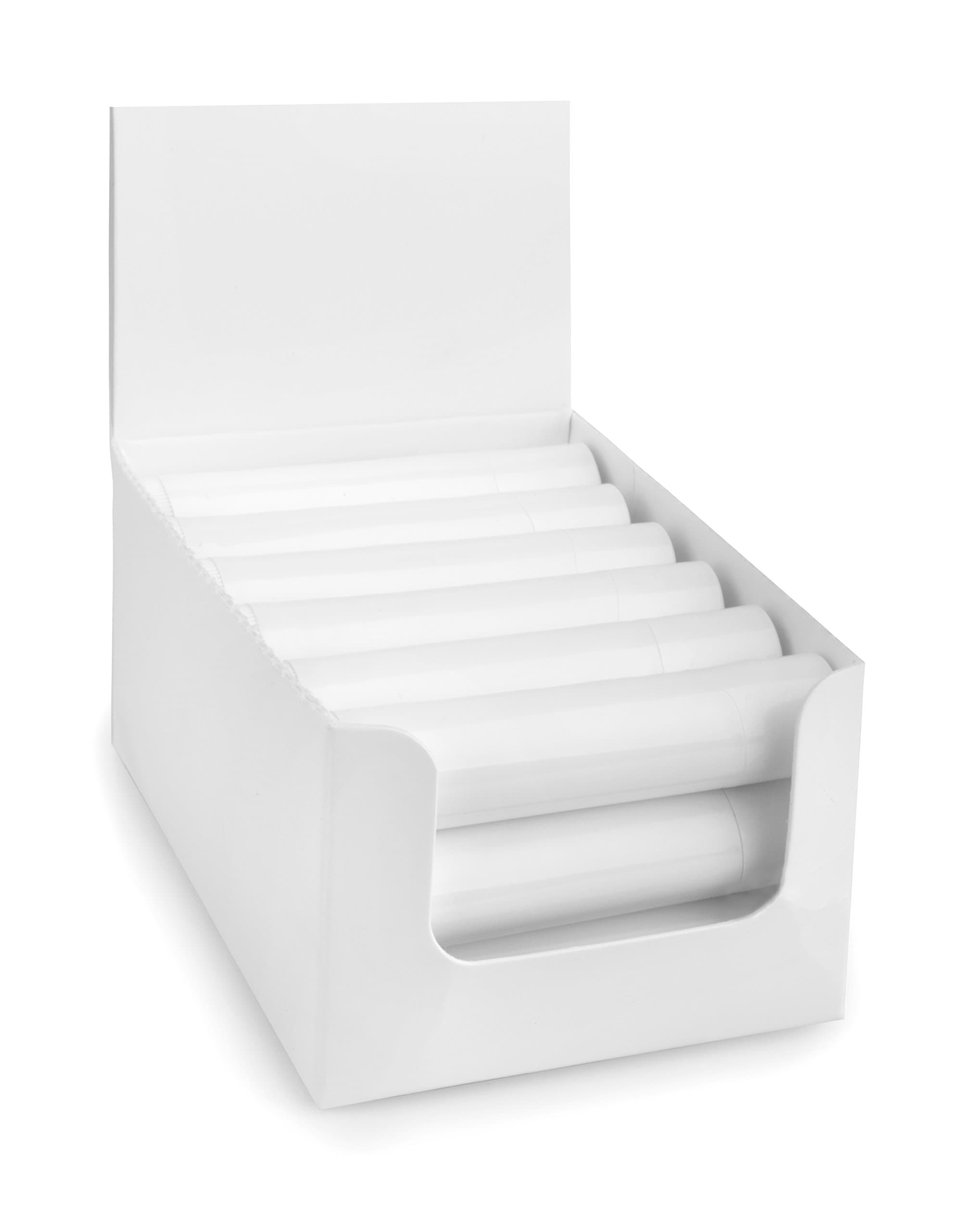 Lip Balm Counter Display Box - White (Holds 18 Tubes)