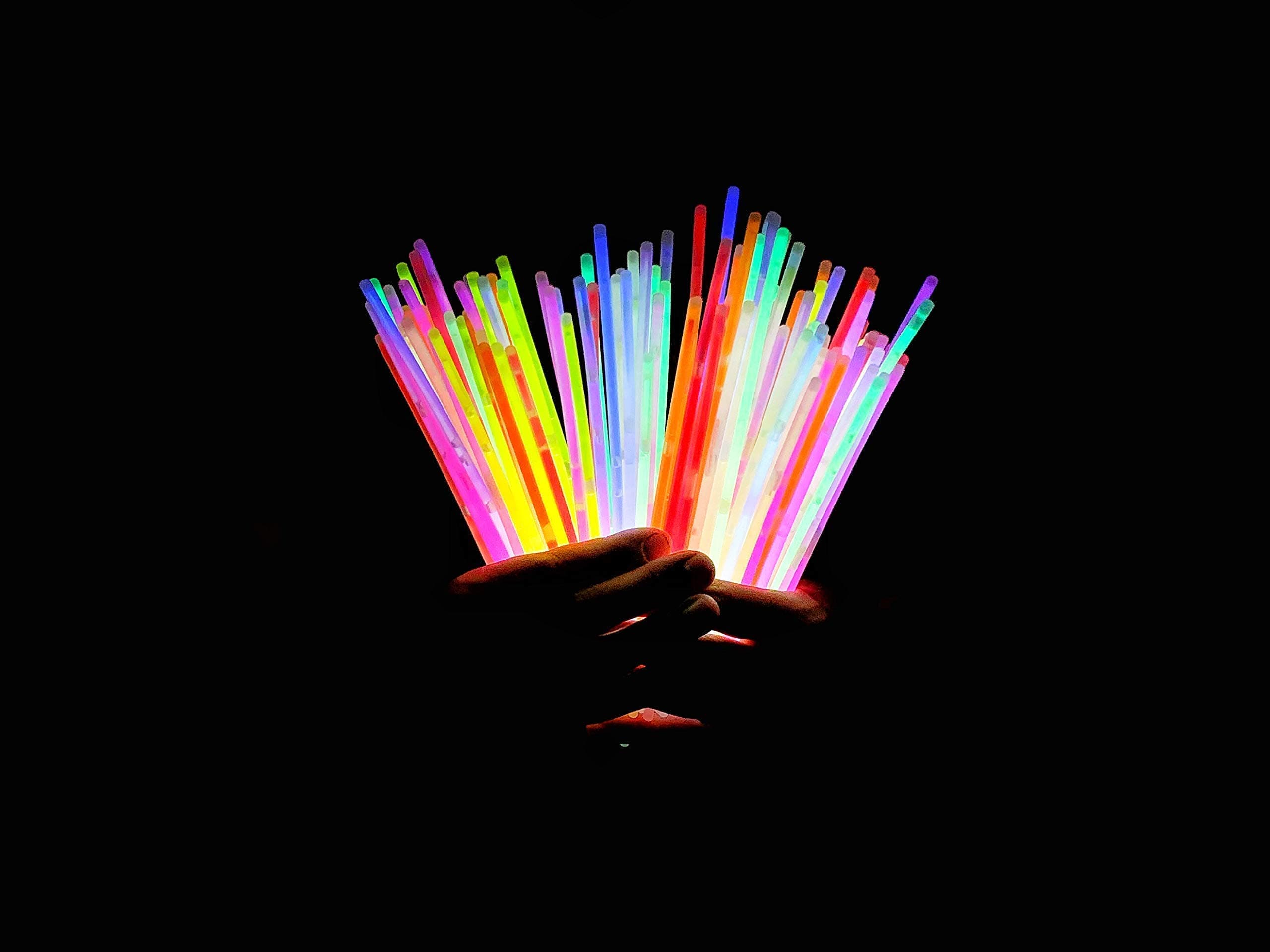 Glow Stick 120 Party Pack! 262pc Total! 120 Premium Glow Sticks PLUS 36 Small Glow Sticks. Mix And Match To Create Hats, Bracelets, Triple Bracelets, Glasses, Bunny Ears, Flowers, Balls & More!