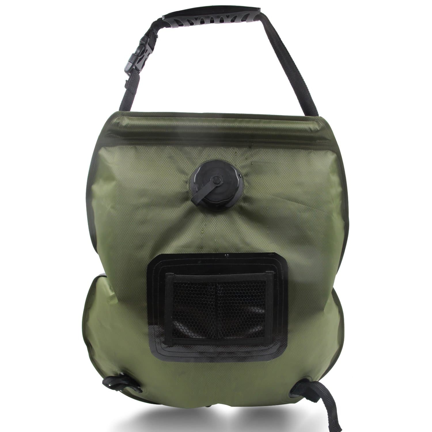 ICAMPING 5-Gallon Solar Shower with Thermometer Enough Water for Multiple Showers