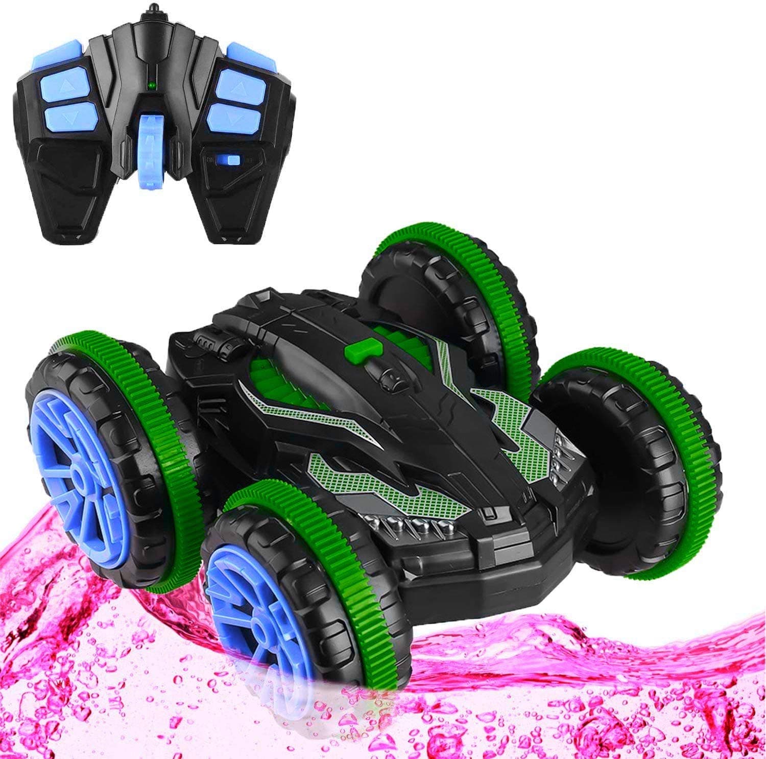 Globber 3 Wheel Kick Scooter with Patented Steering Lock and Optional LED Light Up Wheels (Green/Black)