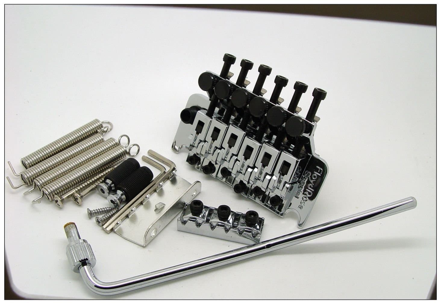Genuine Floyd Rose Ii Special Tremolo System Bridge/arm/studs/springs Chrome New