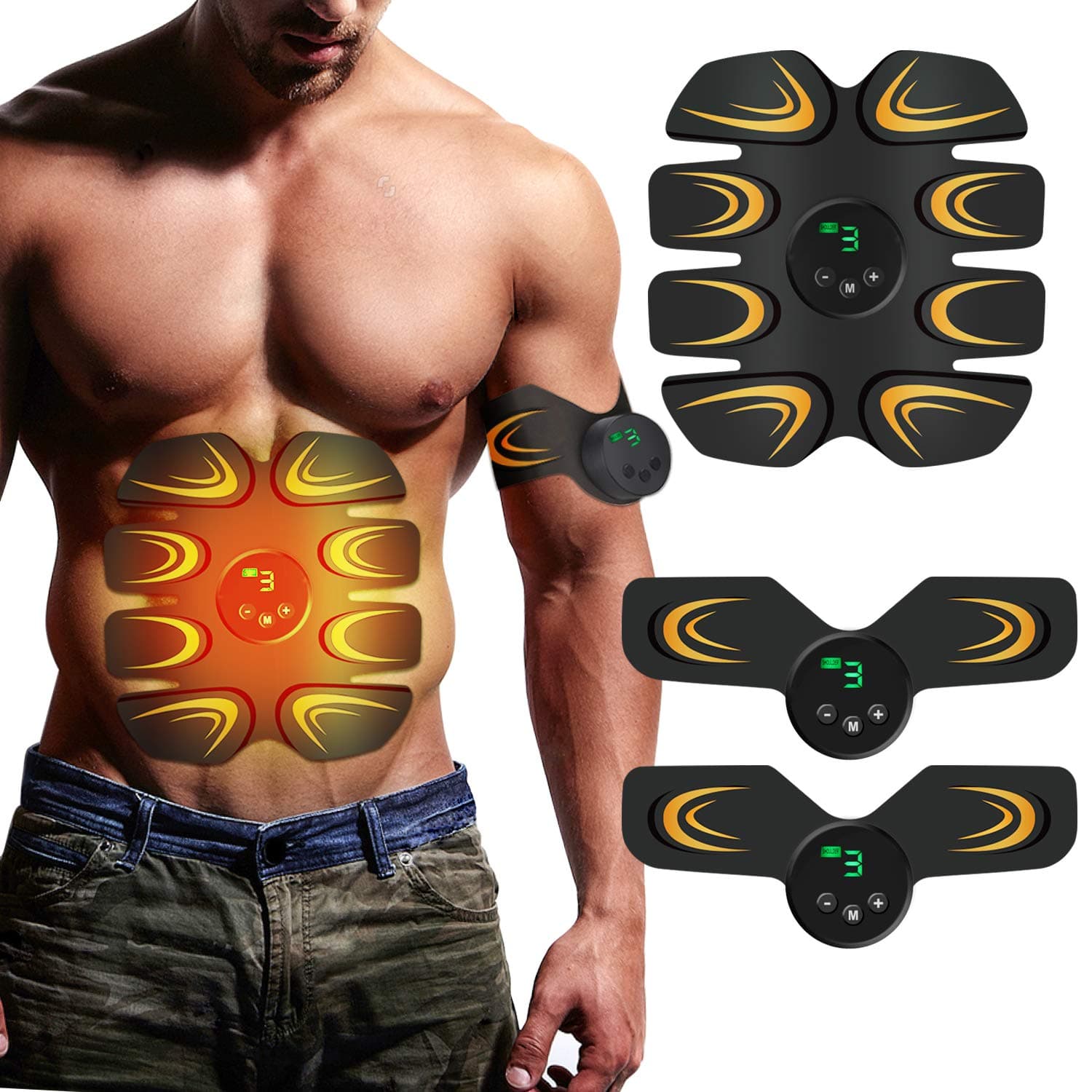 Echoice Muscle Stimulator 6 MODES with 10 Clases Electronic Muscle Toner Abdominal Machine For Men Women