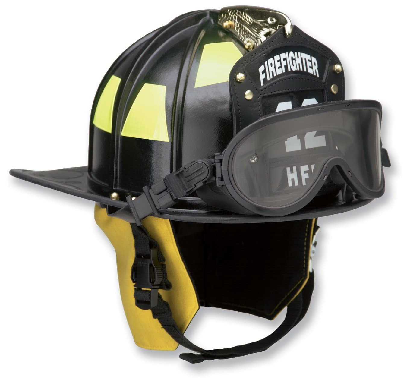 Honeywell First Responder Ben Franklin 2 Plus Fire Helmet with Faceshield, Black