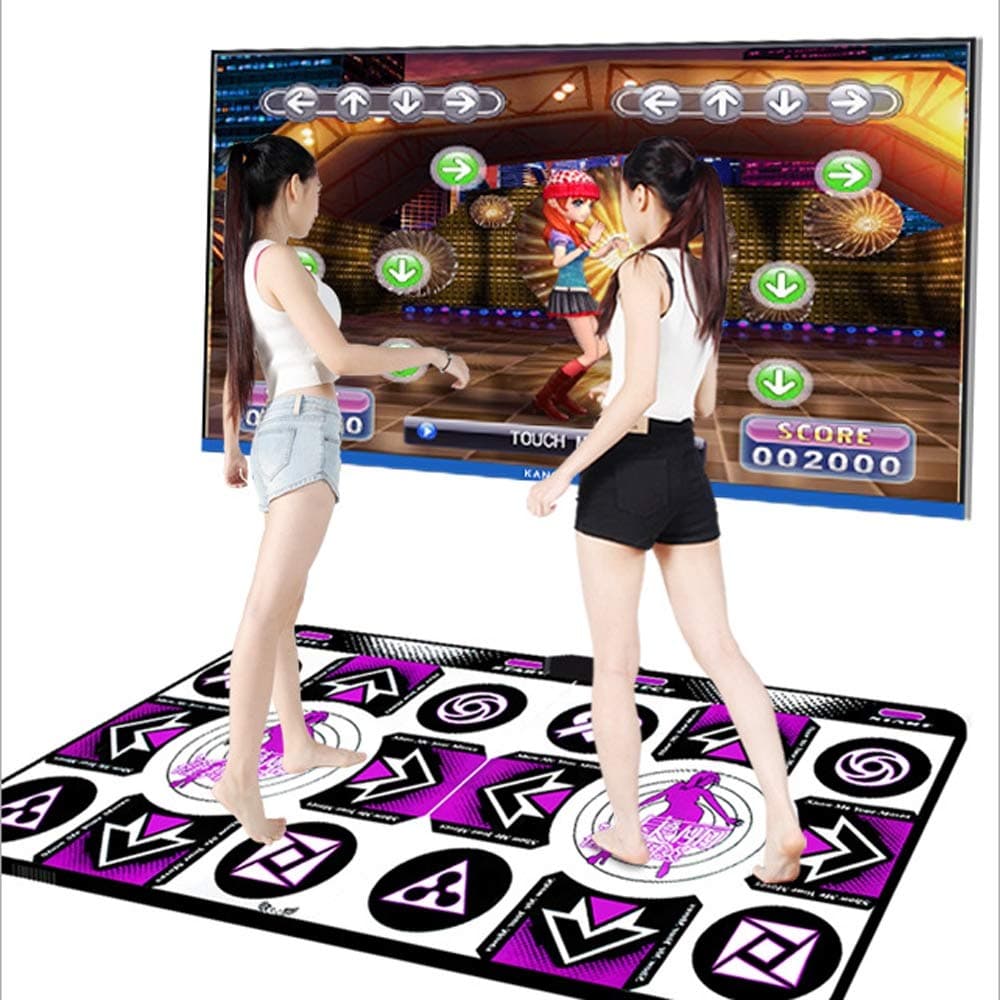 Sunzy Dance mat, Double Wireless Connection Foldable somatosensory Game TV Computer Dual-use Dance mat/Suitable for Adults and Children