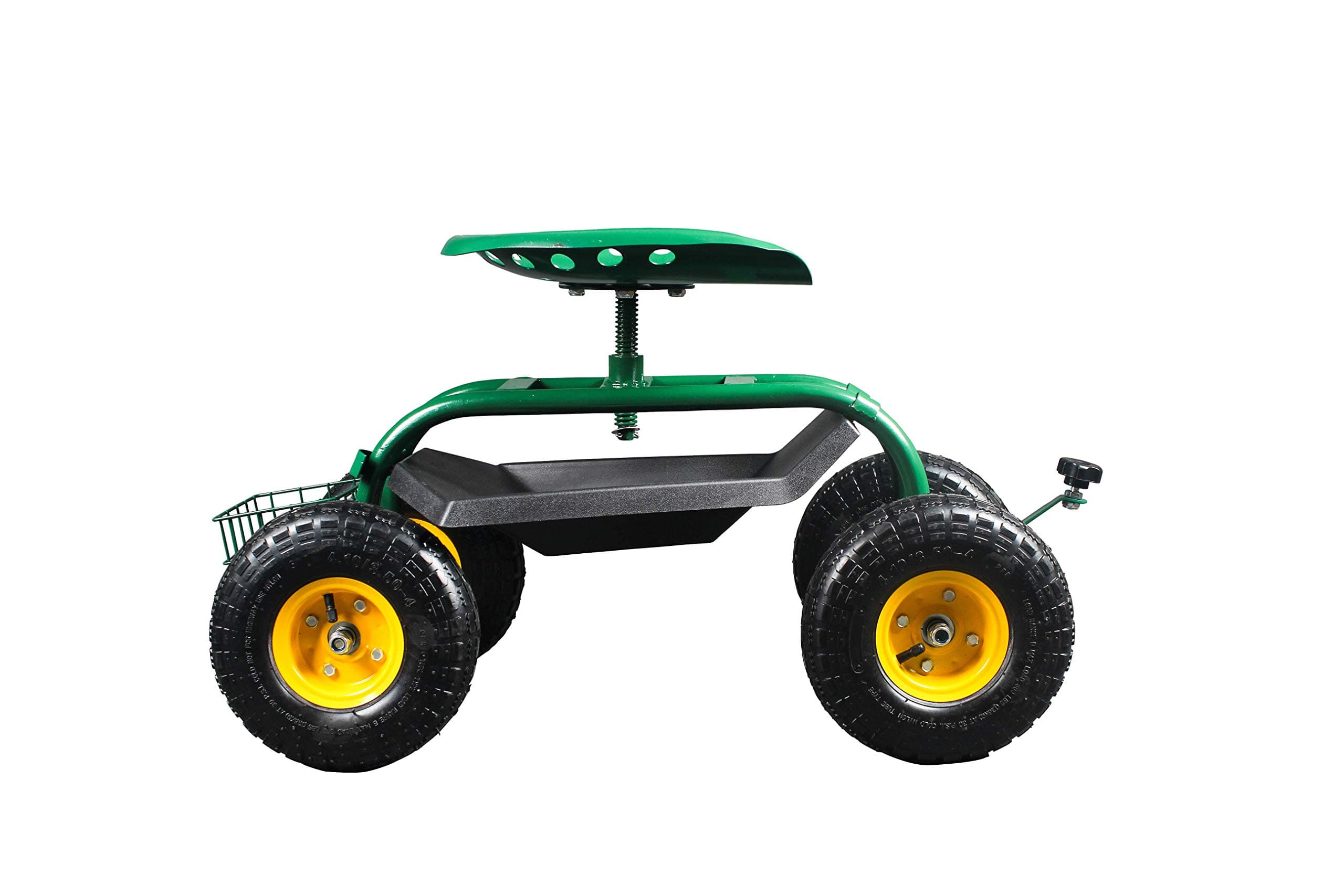 JKC Rolling Garden Work Seat Scooter With Tool Tray Work Stool Scooter Large Chair Work Seat Workshop Trolley