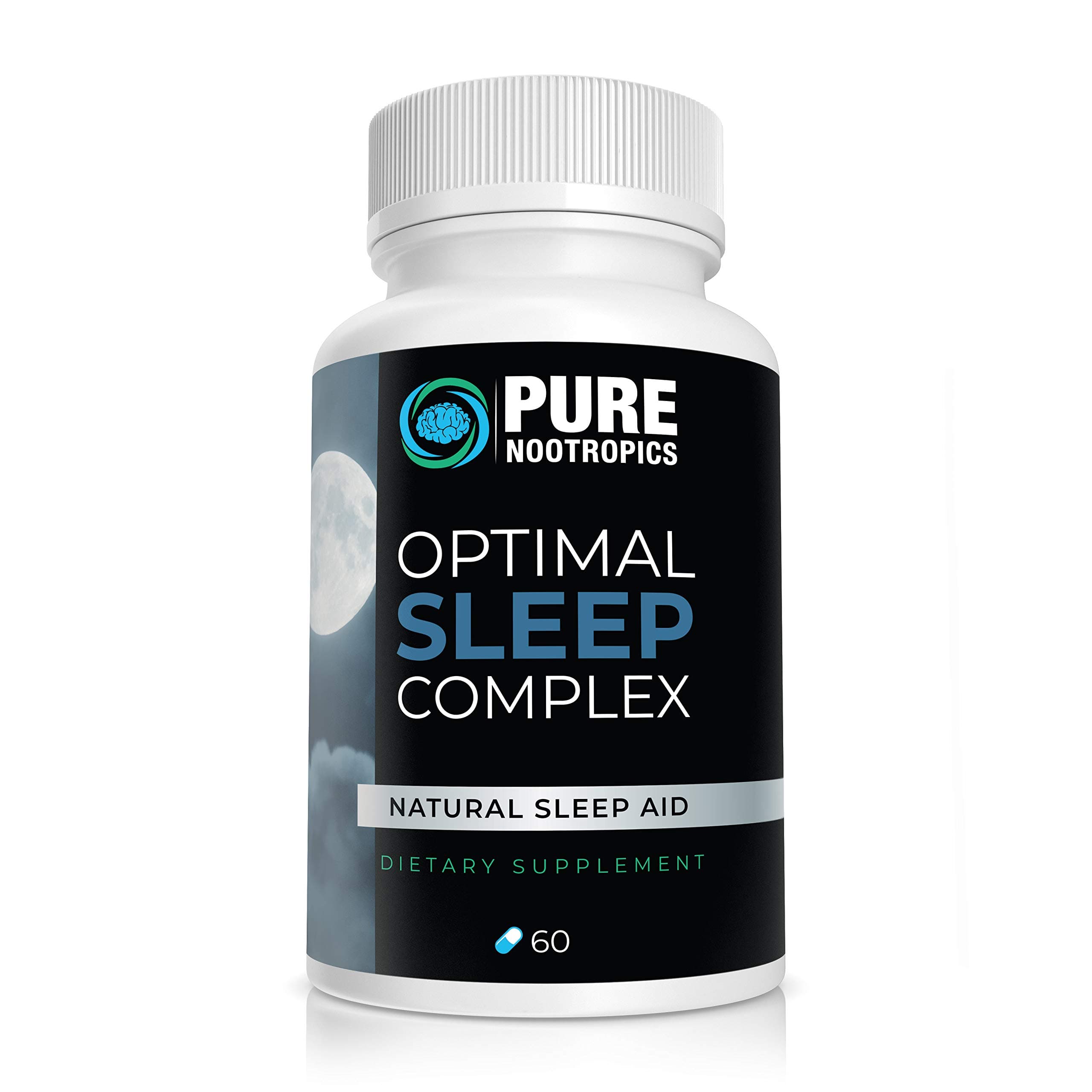 Optimal Sleep Complex – Natural Sleep Aid, Restful Sleep– Sleeping Pill w Melatonin, Magnesium, Lemon Balm, Valerian Root, L-Theanine and More – 60 Count
