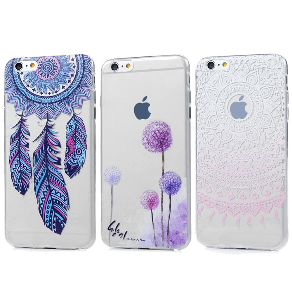 Kasos 3x TPU Plastic Silicone Cases for iPhone 6 6S, Protective Mobile Phone Cases