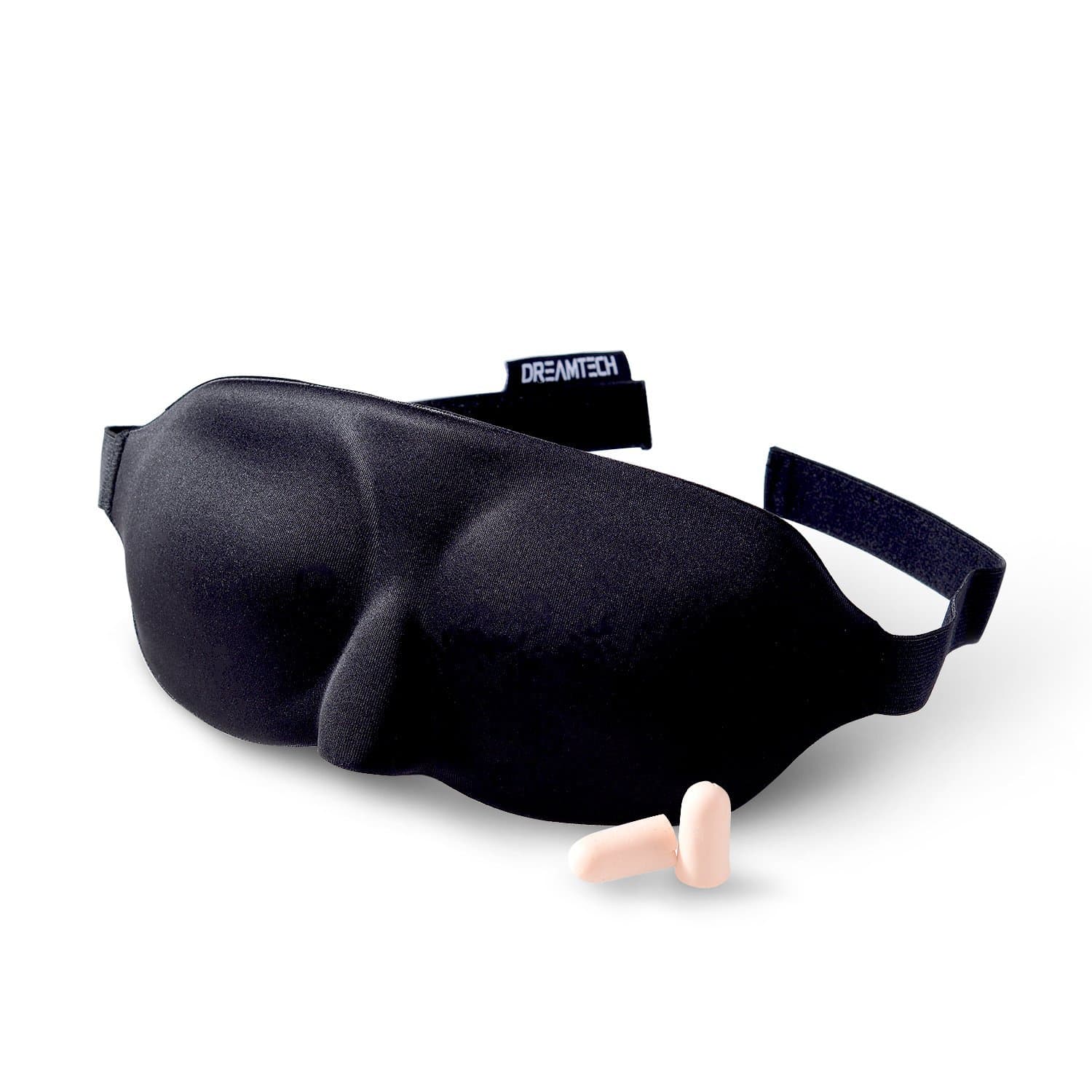 DreamTECH® Sleeping Mask Slim Line Design with Free Earplugs Set 1 pc.