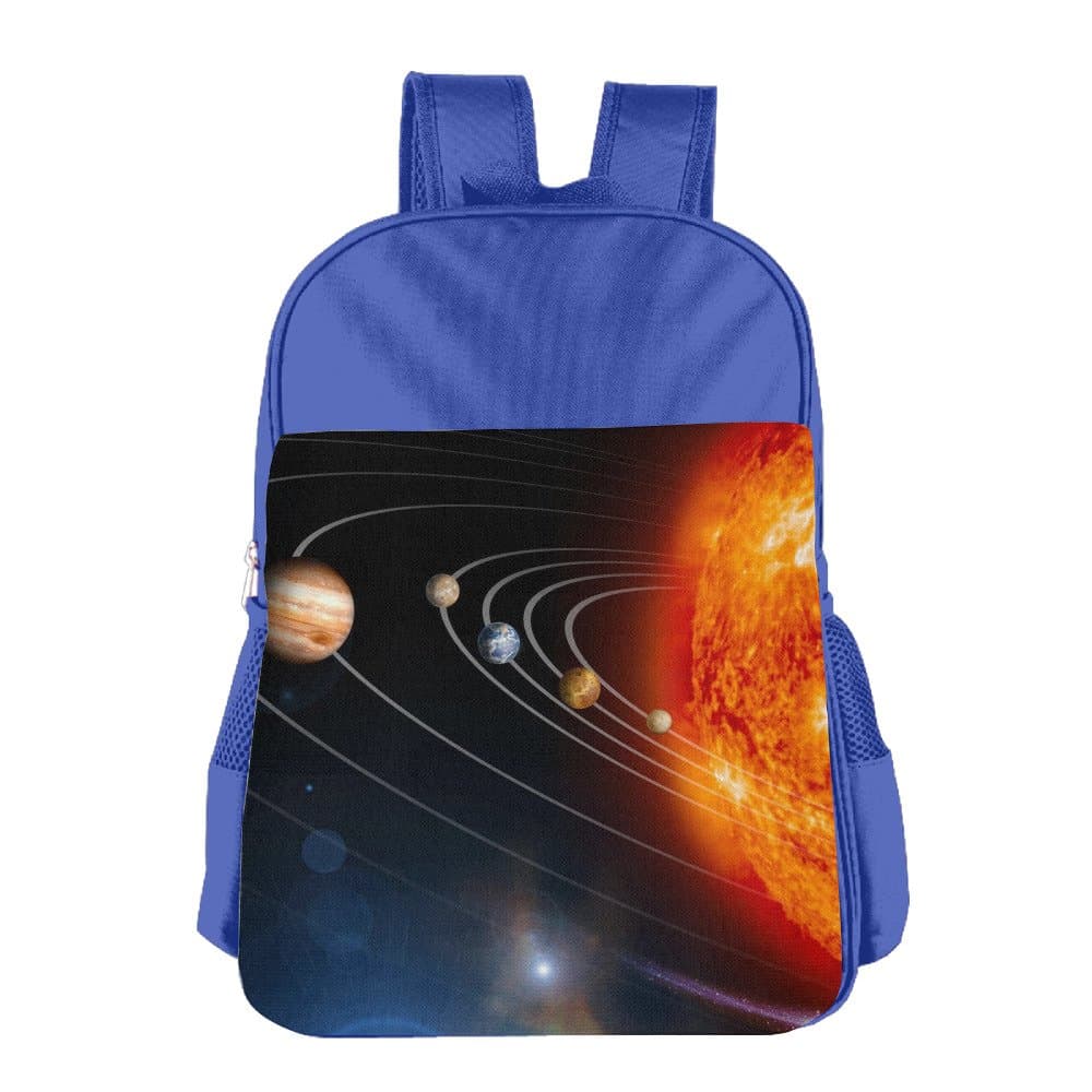 Children's Schoolbag Solar System Planets Galaxy Light Weight Backpack Satchel Lunch Bag