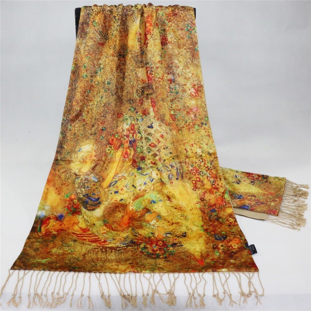 Velor Long Scarf Gift Silk Scarf Long Thick Section Shawl