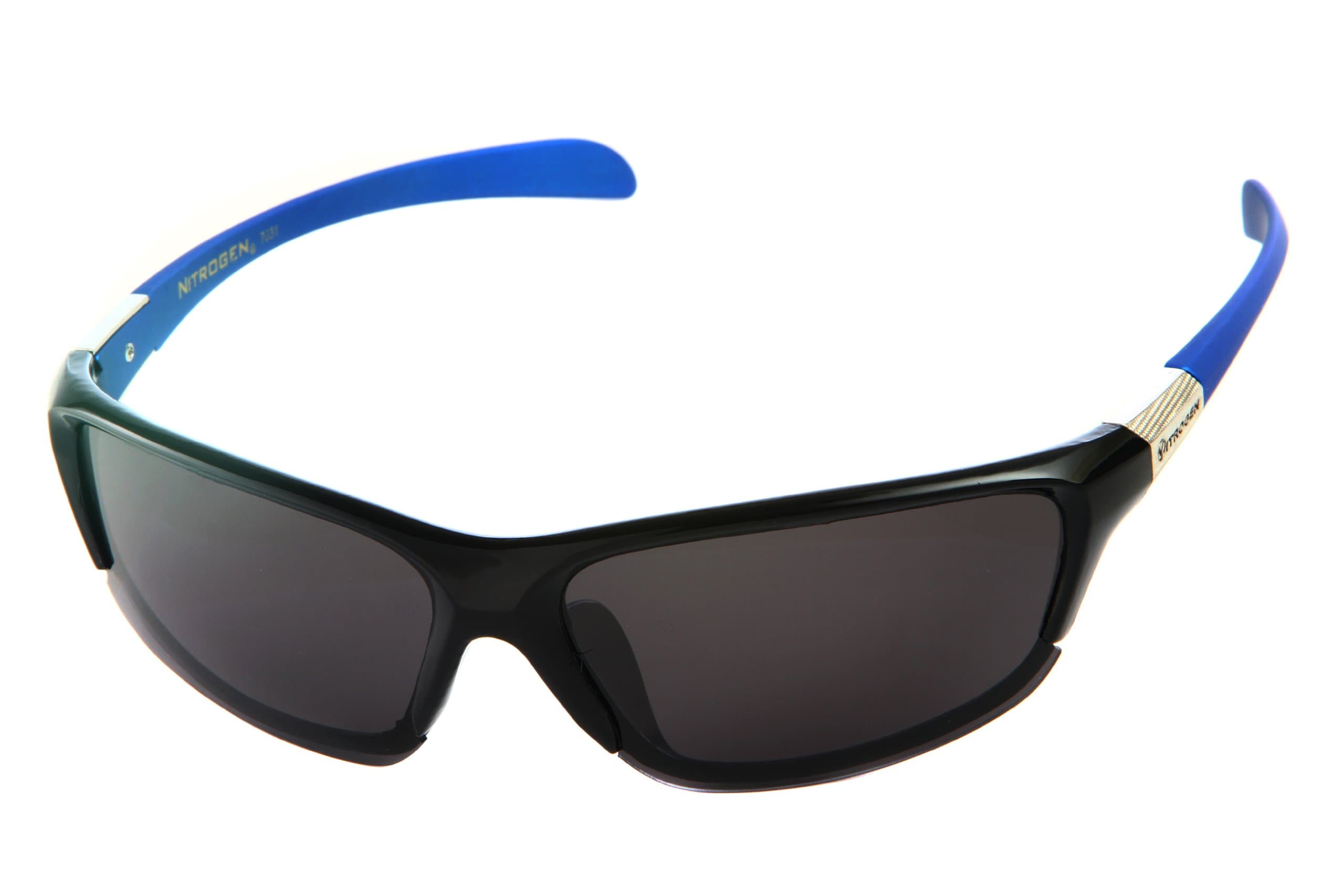 Nitrogen Men's Rectangular Sports Wrap 65mm Polarized Sunglasses