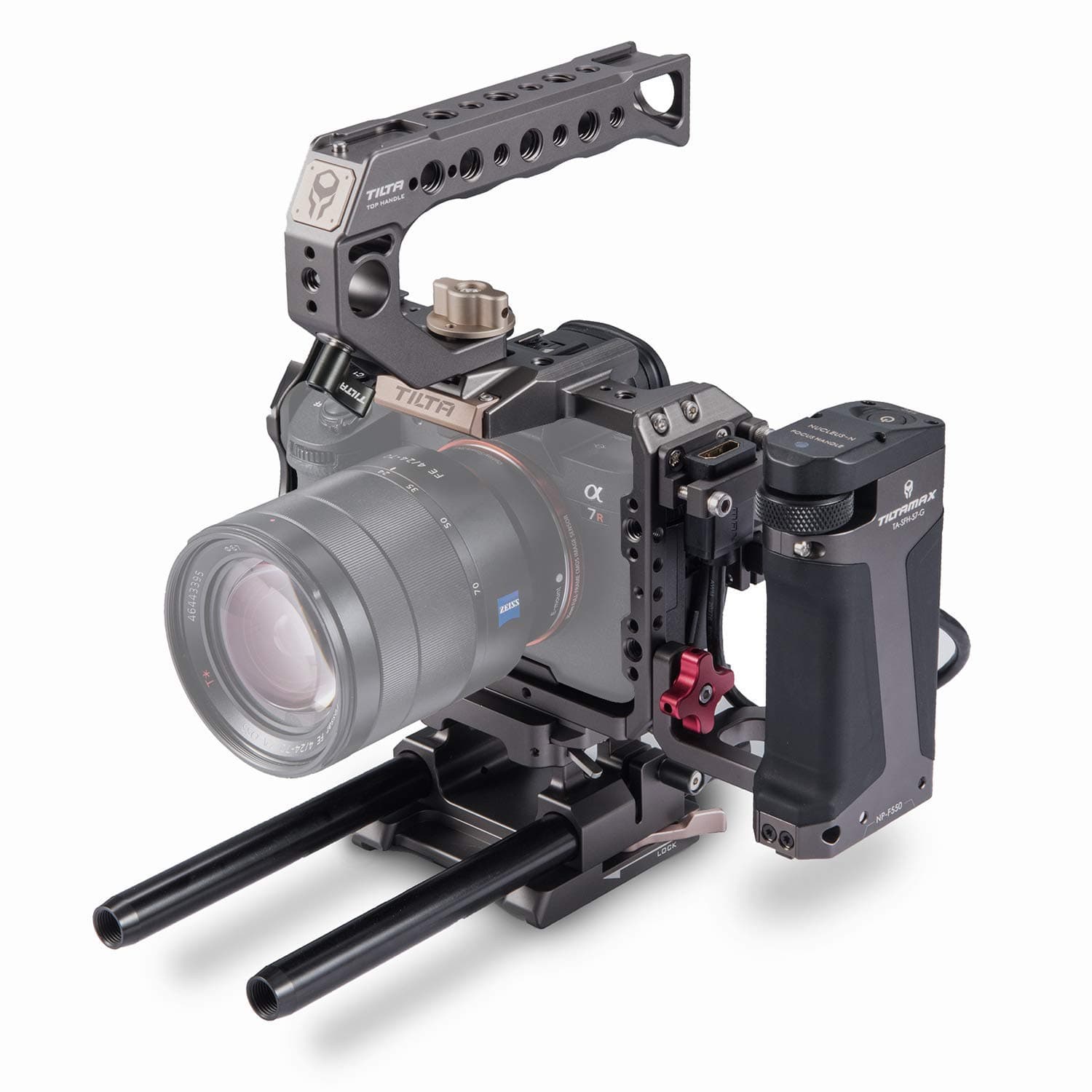 Tilta a7/a9 Cage Kit Rig for Sony a7, a7 II, a7 III, a7S, a7S II, a7R, a7R II, a7R III, a7R3, a7M3, a7S3 and a9 Cameras – Tilta Gray TA-T17-C-G