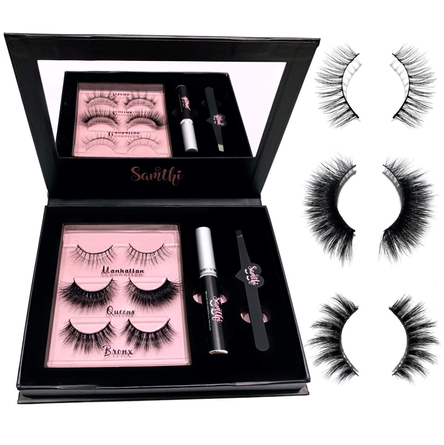 Eyelashes | Natural & Dramatic Reusable Eyelashes r ● Handmade Up to 20 Wear (Samthi)