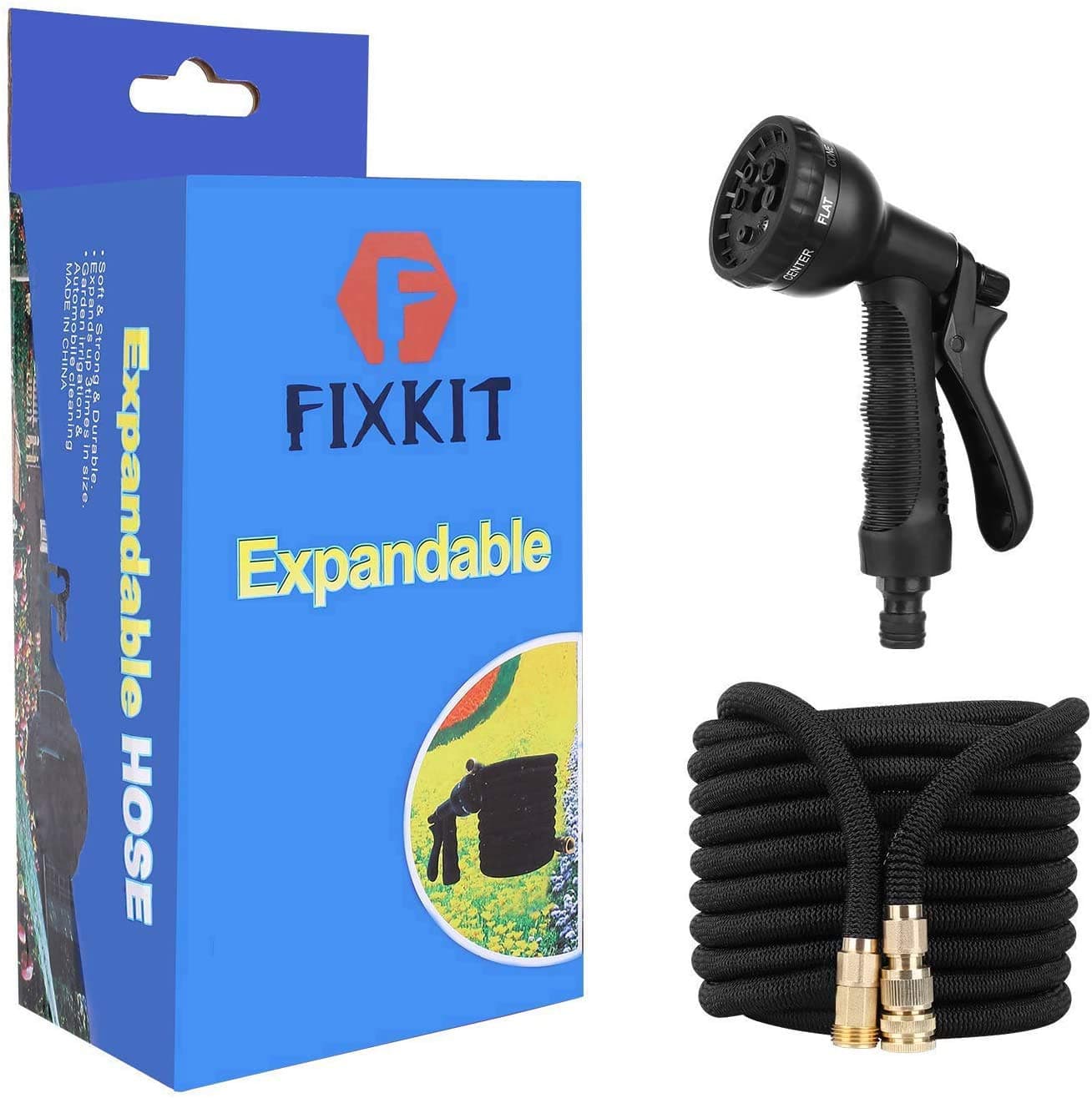 FIXKIT 4X Diameter 200mm Fixed Castors Heavy Duty Swivel Castors Wheels Swivel Castors (2 with Brakes, 2 Without Brakes)