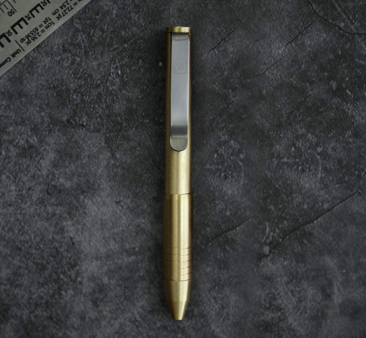Brass Pocket Pro Pen (Yellow Tone)