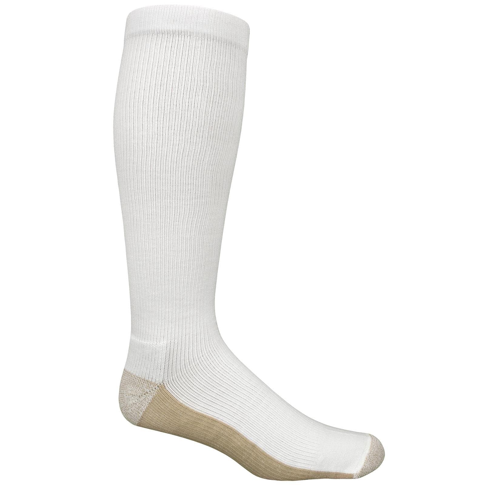 Copper Sole Extreme Athletic Compression Over the Calf Sock XL 12.5-15 White
