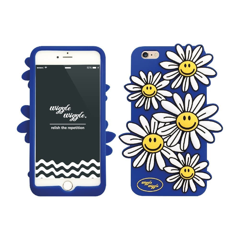 wiggle wiggle Funky Case - Smiles We Love iPhone 6+ Blue