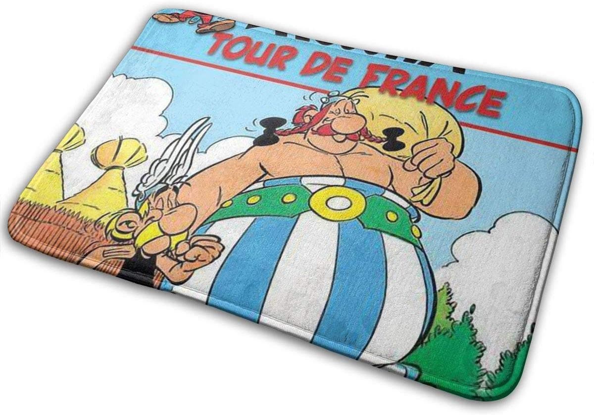 Oh Youth Asterix and Obelix Memory Foam Bath Rug, Soft Floor Mats, Absorbent Bathroom Mat Rugs, for Bath Room