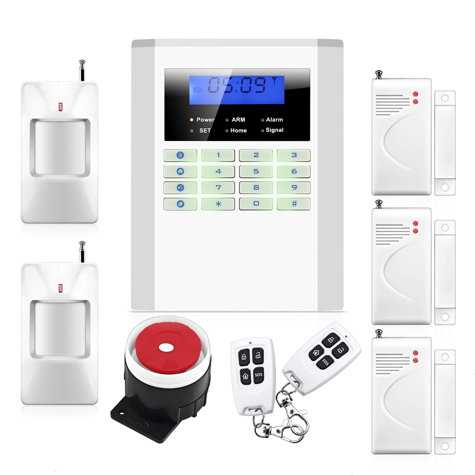 Wireless Quad-band GSM SMS Alert Security Door Gate Motion Burglar Alarm System Kit