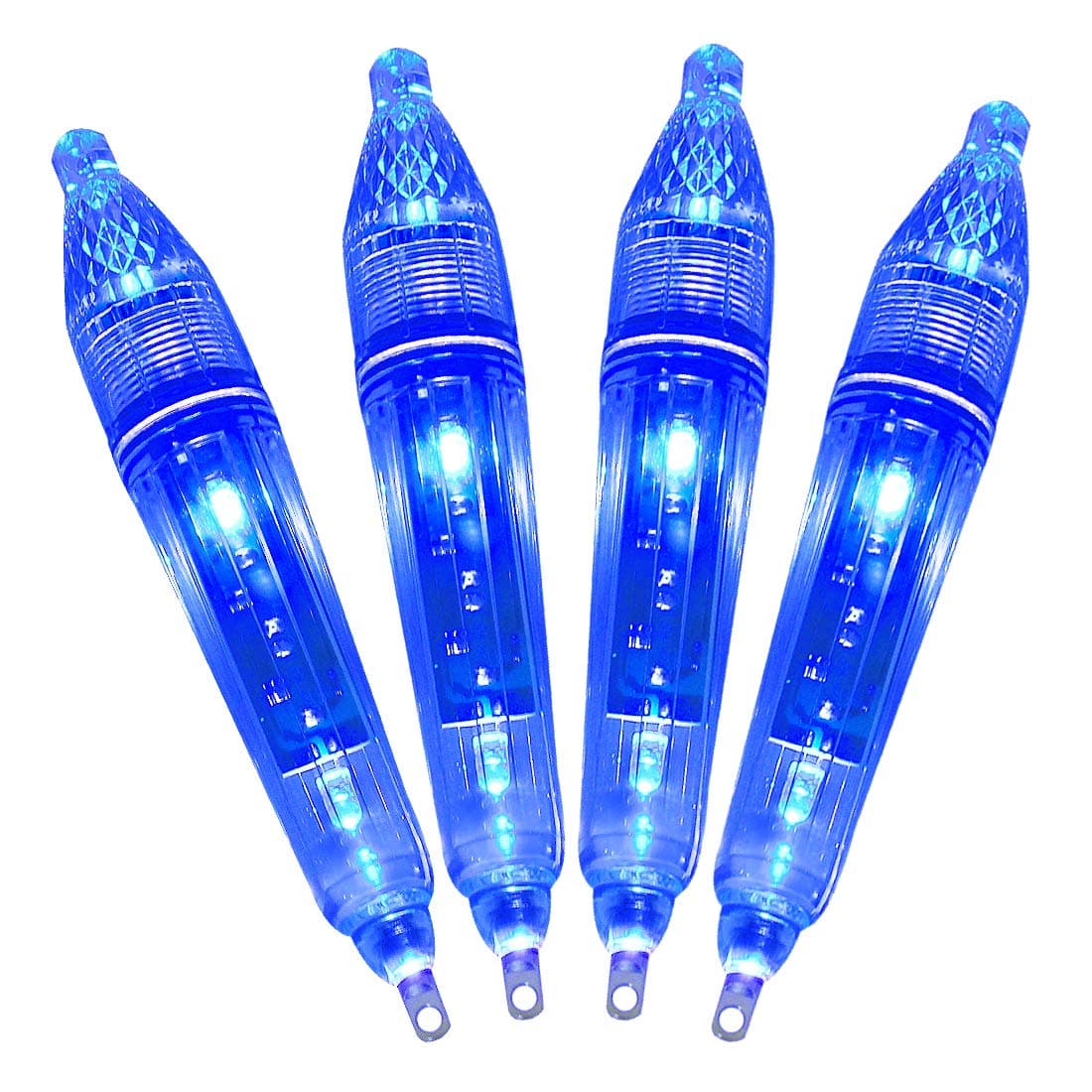 kilofly 4 Set Boat Dock Lure Bait Battery Powered Green Underwater Fishing Light