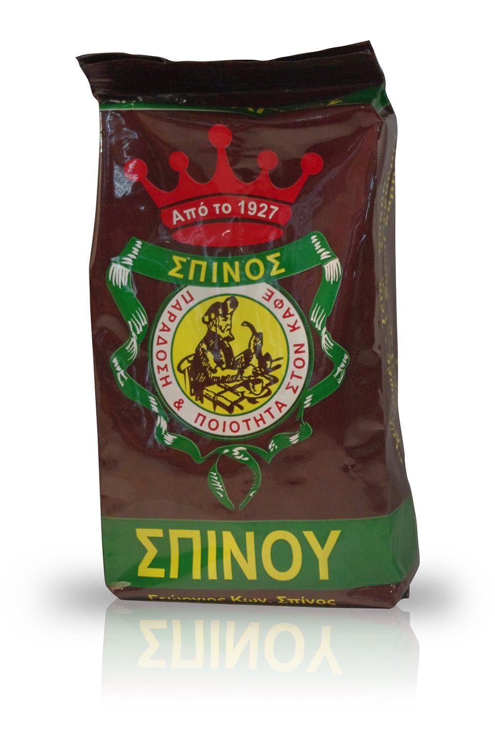 Traditional Greek Ground Coffee Spinou Since 1927 - 1 Pack of 500g