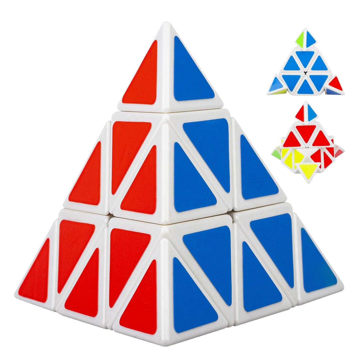Ganowo Pyramid Speed Cube Triangle Cubes 3x3 Megaminx Magic Puzzles Toys Brain Teasers Games Collection for Kids Boys Adults