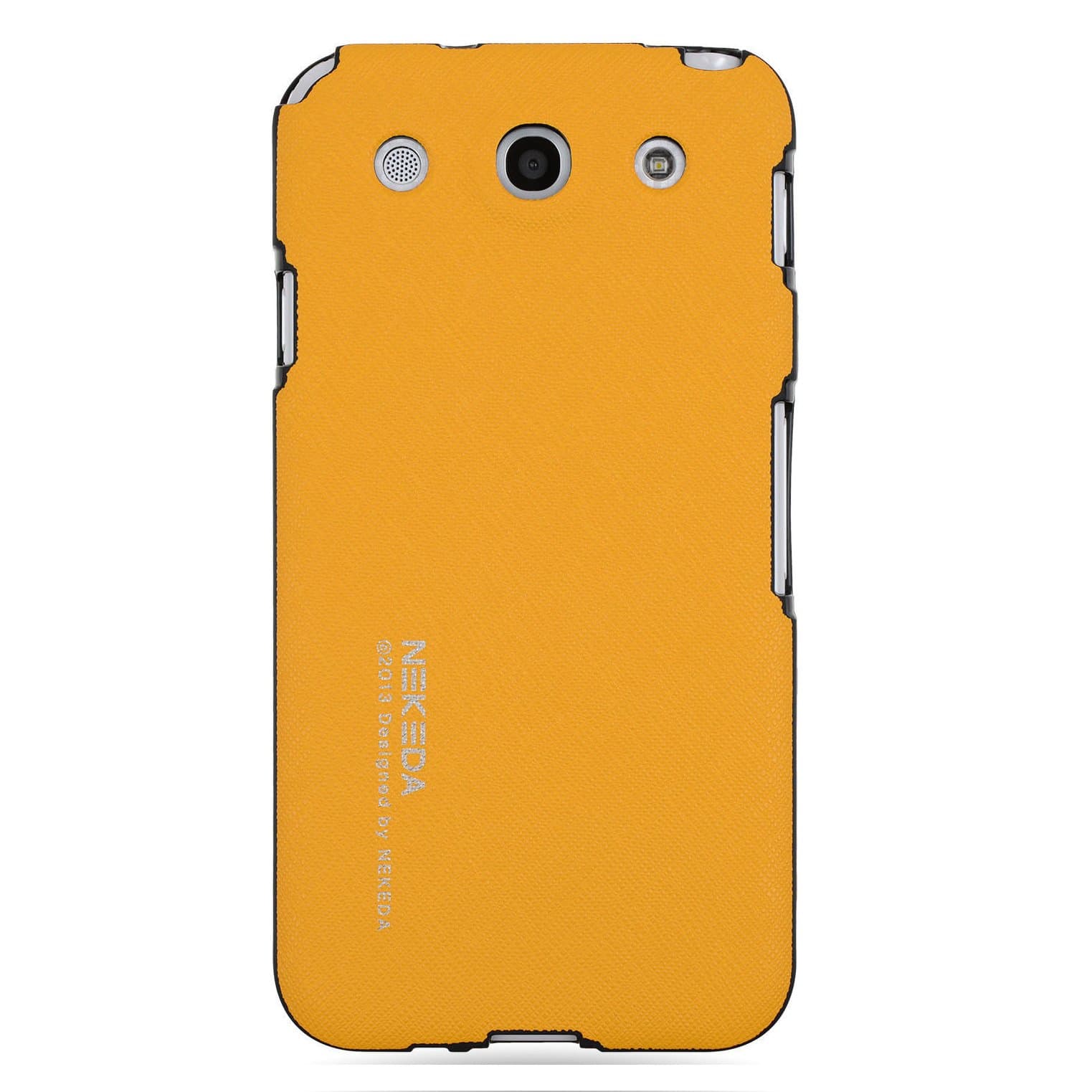 Nekeda PT Saffiano PU Leather Pattern Jelly Case for LG Optimus G Pro E980 E985 AT&T (Yellow)