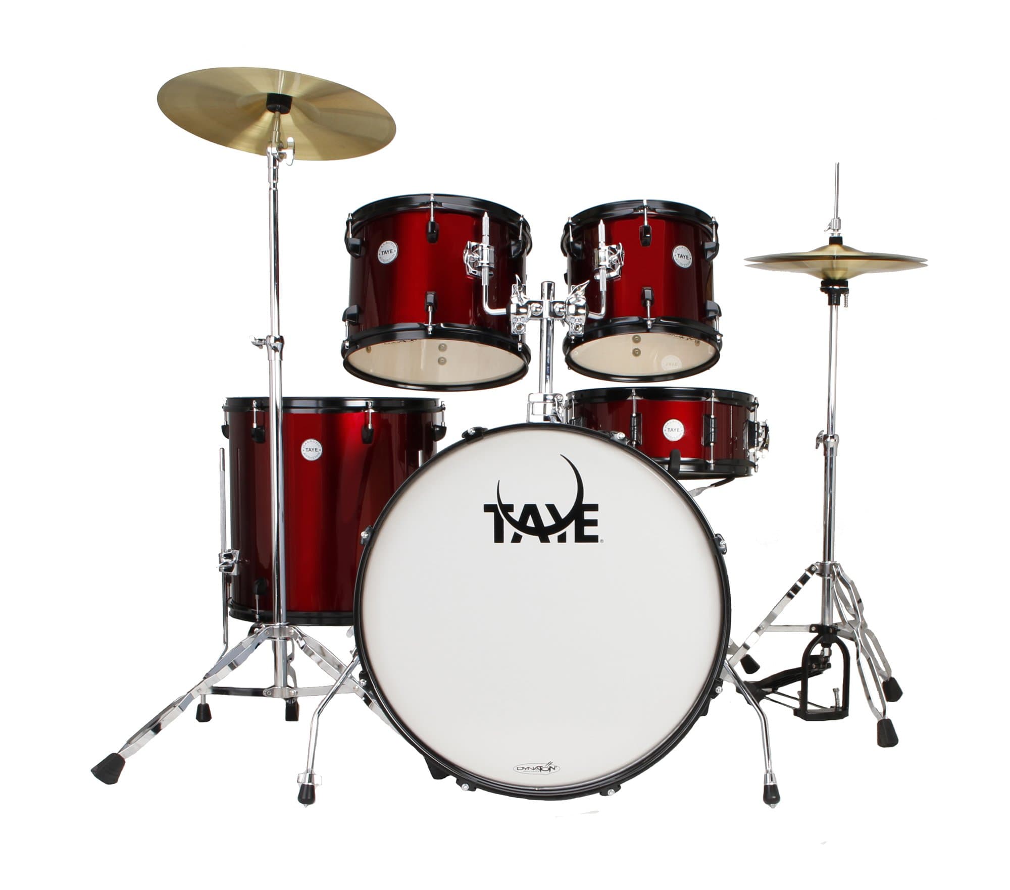 Taye Drums GAD522S-WR 5-Piece Drum Set with E-Plated Lugs and Rims