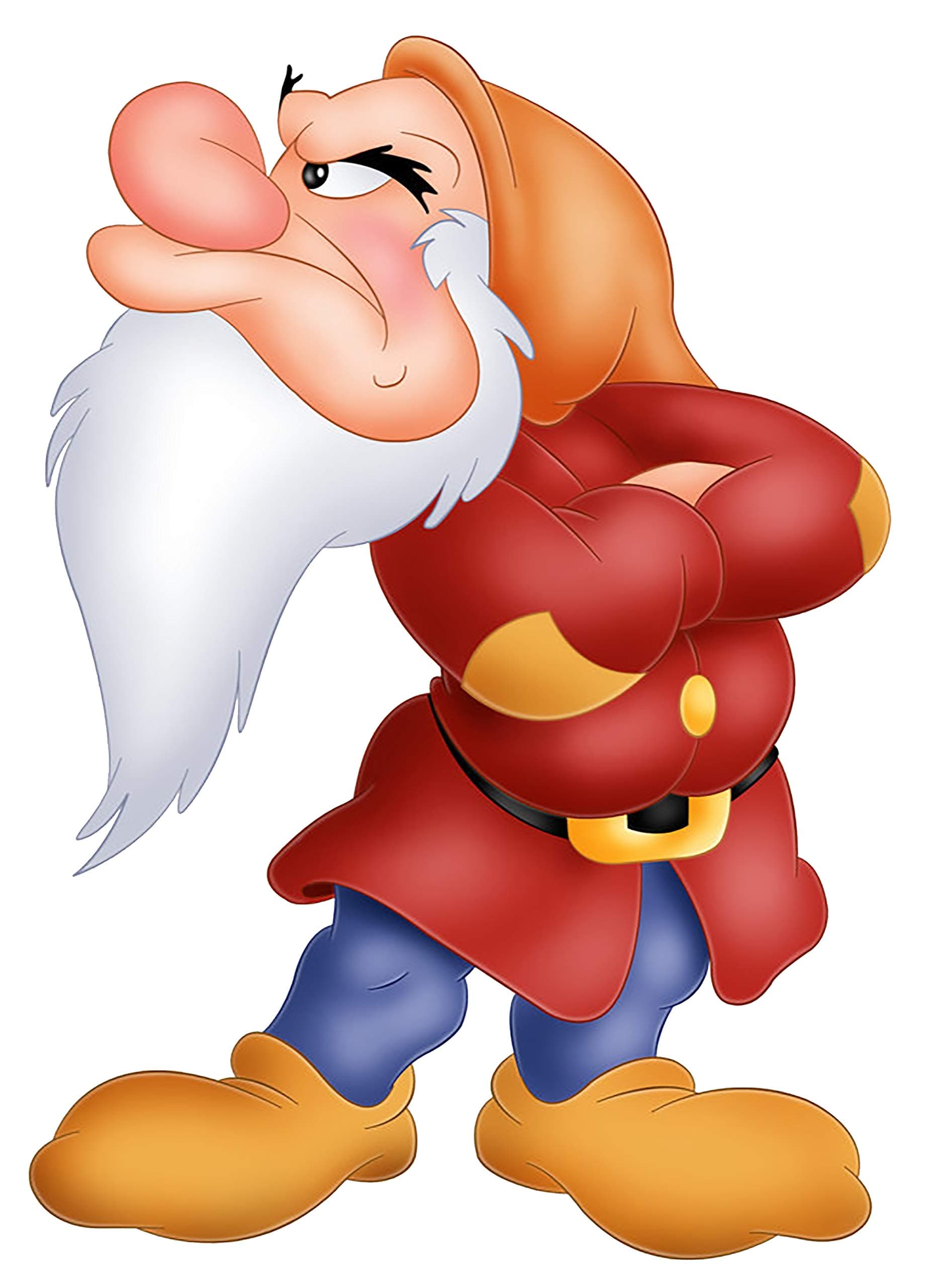 Disney Snow White & The Seven Dwarfs Grumpy Iron On Transfer for T-Shirts & Other Light and Dark Color Fabrics #1 Divine Bovinity