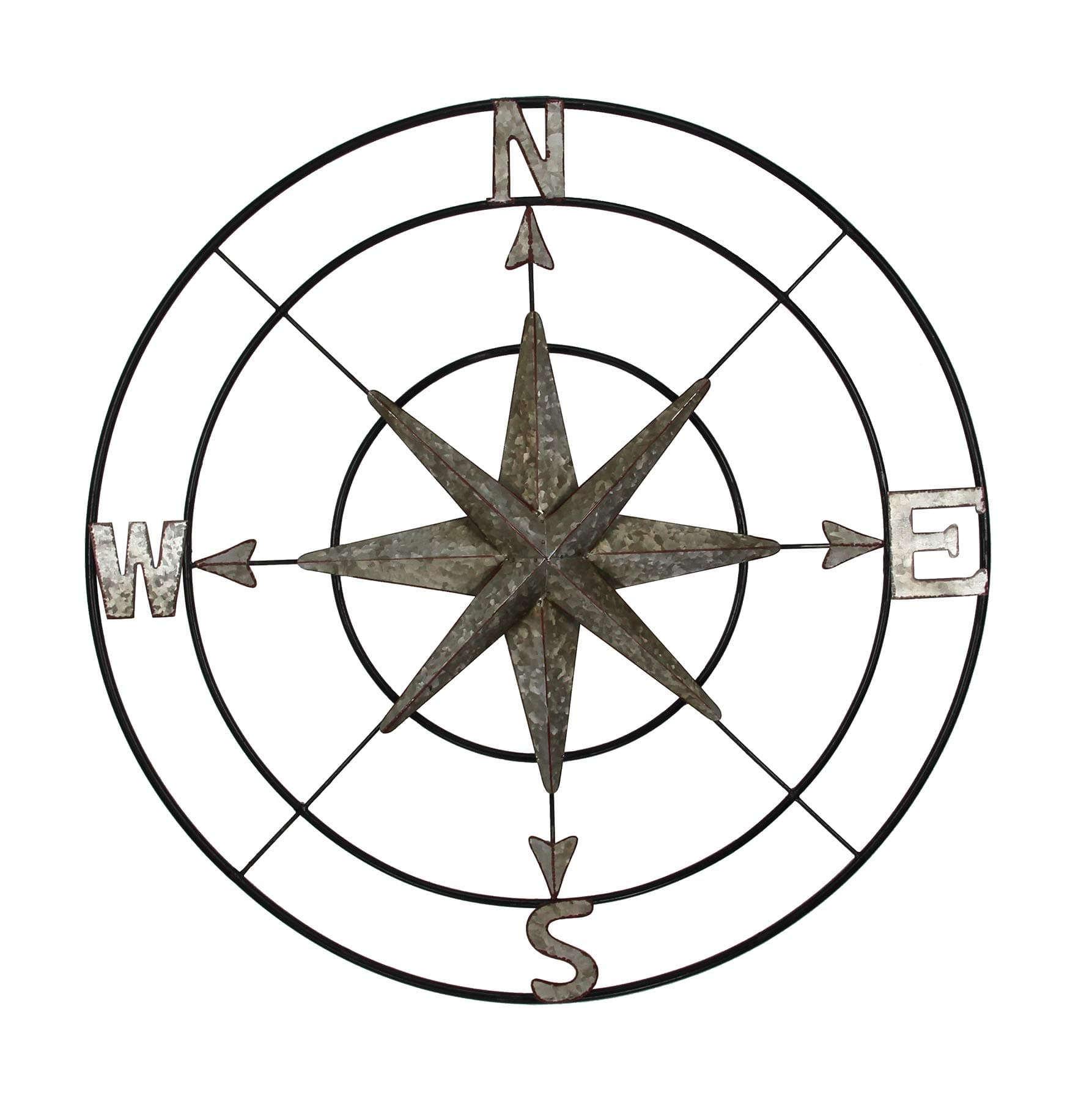 Habitat Cypress Black Compass Decor Wall Art