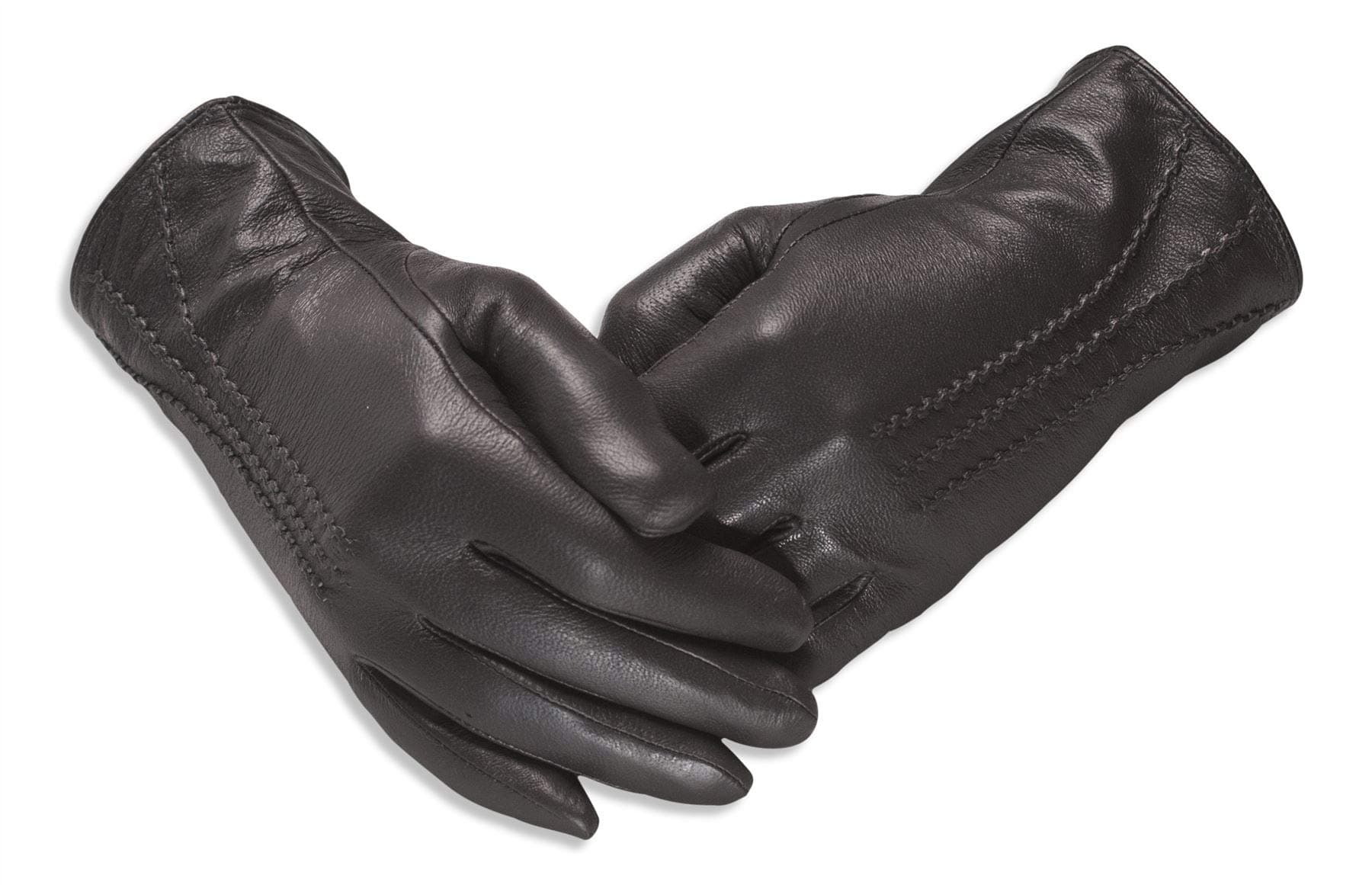 Womens Leather Gloves - Classic Style With Soft Fabric Lining - Amber Label Range