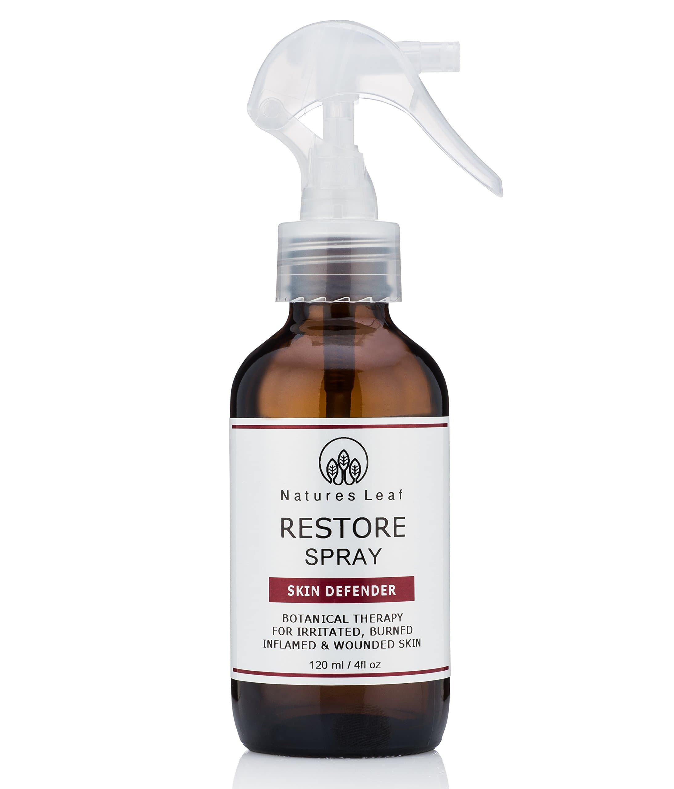 Restore Spray/Topical Relief/Calms & Cools/Reduces Redness/Soothes Stings Itching & Burns/For All Skin Types/Organic Aloe Vera Gel/Botanical Extracts / 4 fl oz