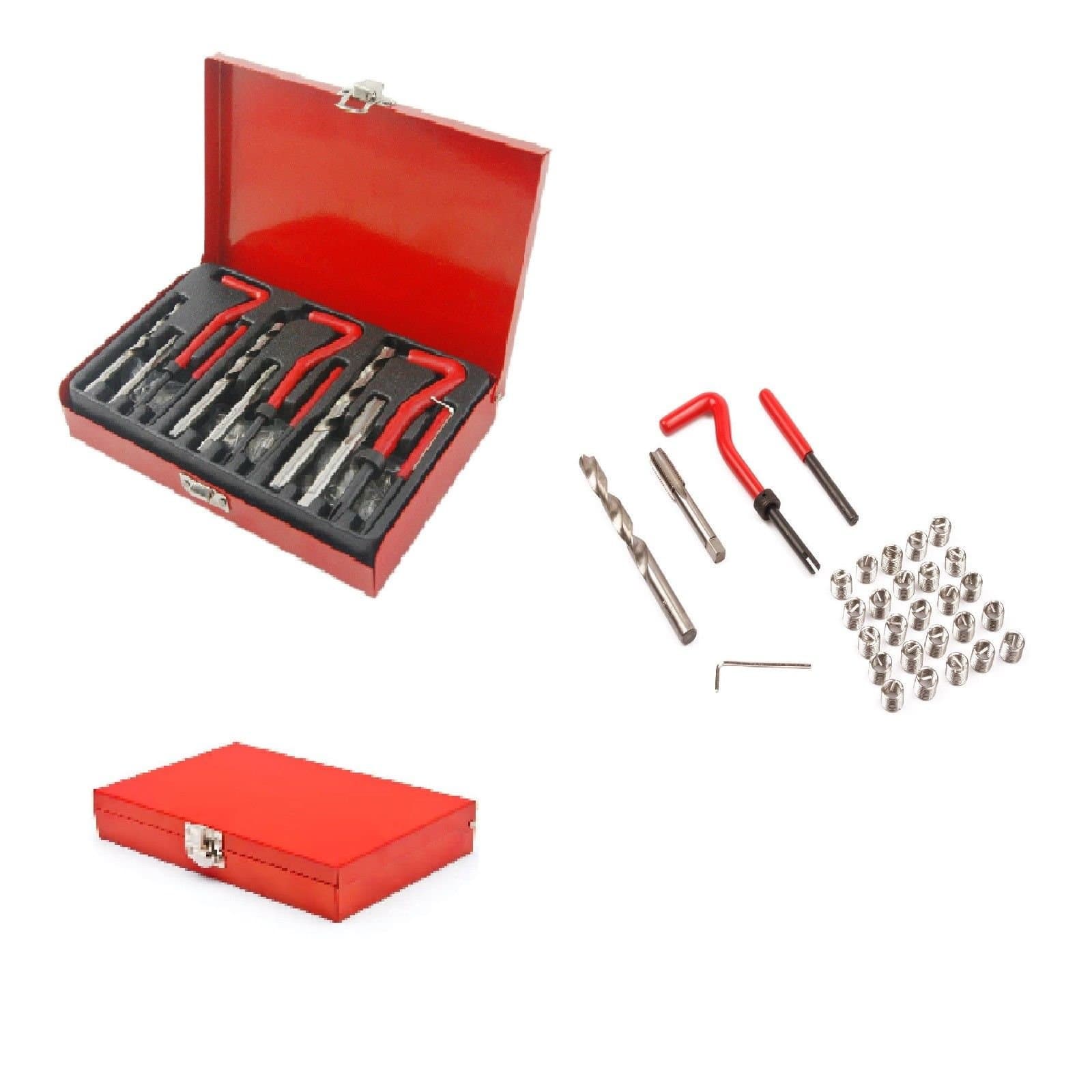 PROGEN 88pcs Thread Repair Kit with M6-M8-M10 Drill Bit and Insert Taps