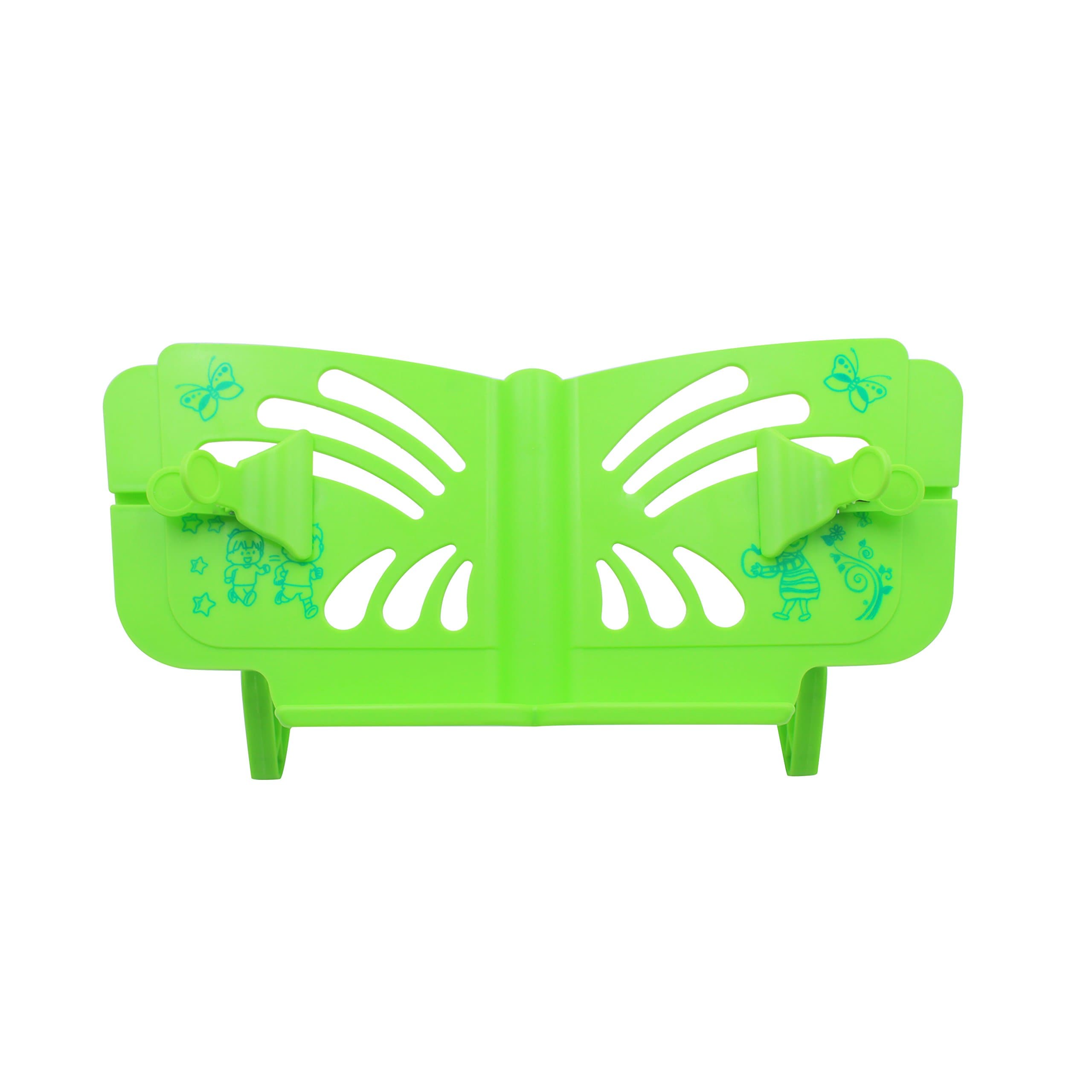 Reading Stand Book Holder for Kids Protect Eyes and Correct Sitting Posture (Green)
