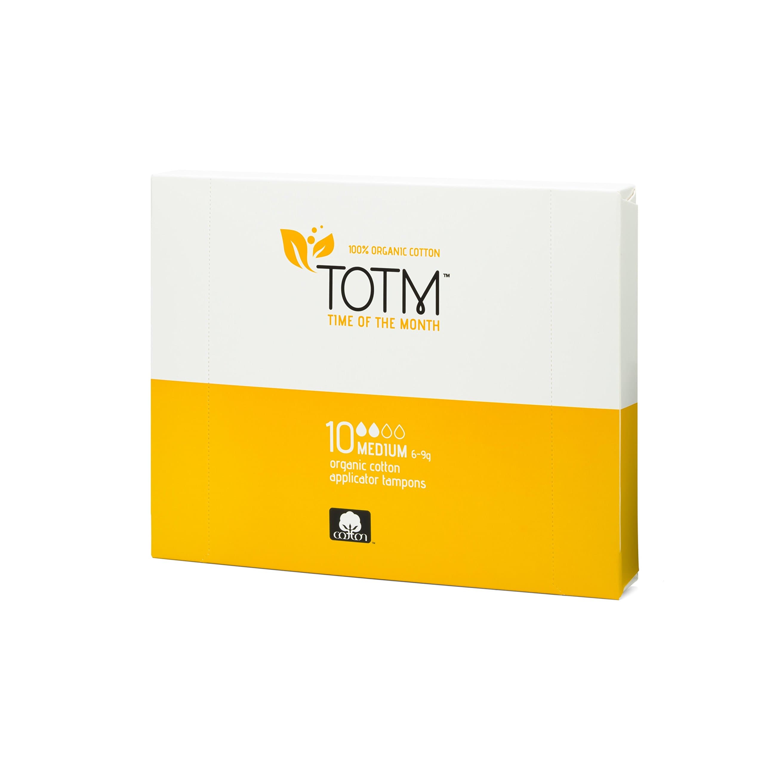 TOTM 100% Organic Applicator Tampons (Medium) x 10