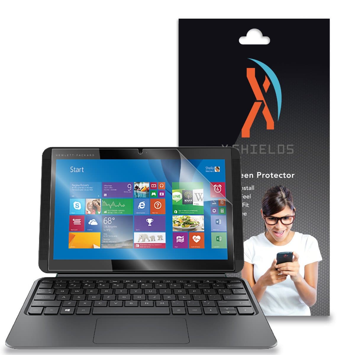 XShields© (3-Pack) Screen Protectors for HP Pavilion 10 X2 (Ultra Clear)