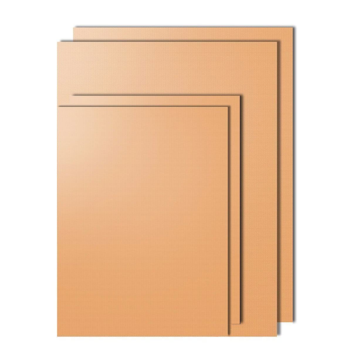 Acusstom- Copper Grill Mat 4 pcs - 100% Non-stick BBQ Grill Mats - Golden Grill Mats and Bake Mats (4pcs)