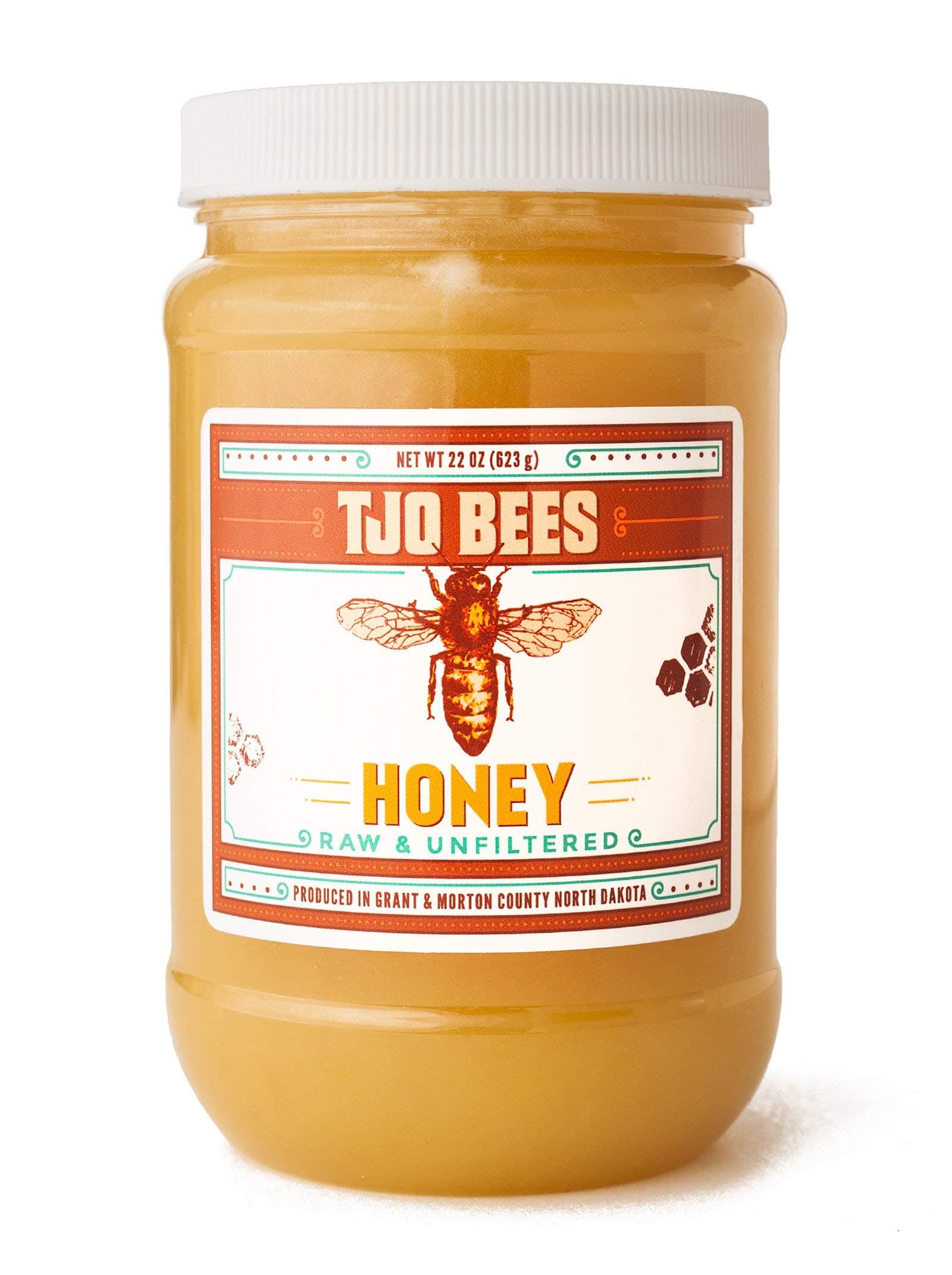 TJO Bees Raw and Unfiltered Honey (22 OZ)