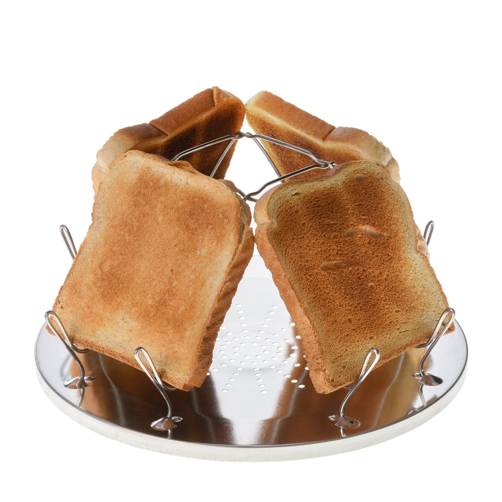 JUSTCAMP Golden Folding Camping Toaster - 1 Piece