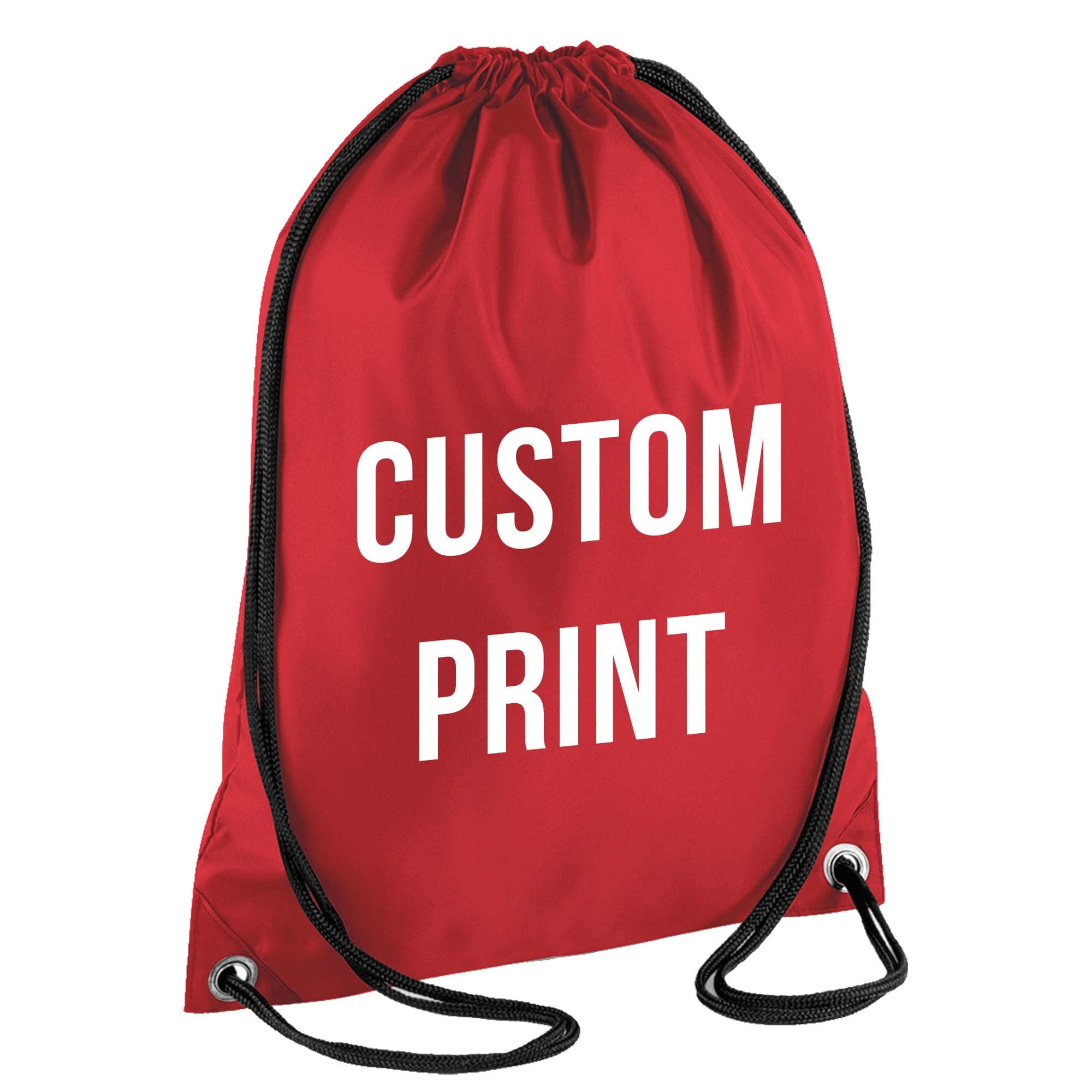 The Shed PERSONALISED CUSTOM PRINT - Drawstring Backpack Waterproof Bag Gym PE DUFFLE School Uniform Sack