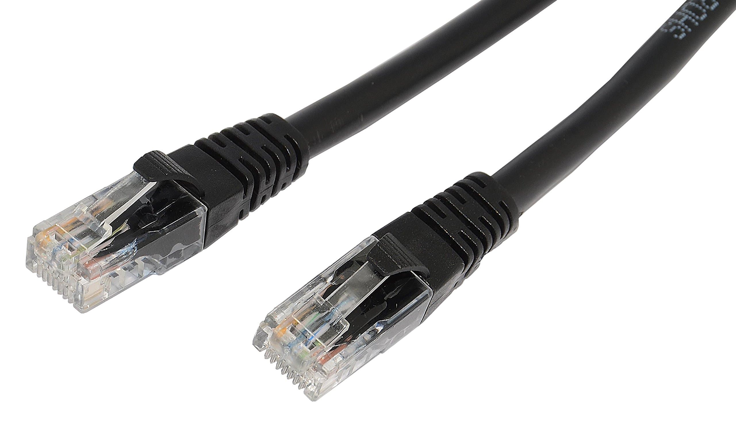 Slick Linc Ethernet-Internet-Broadband-CAT6-Cable for Router, Hub, Modem, Networking 10M - BLACK