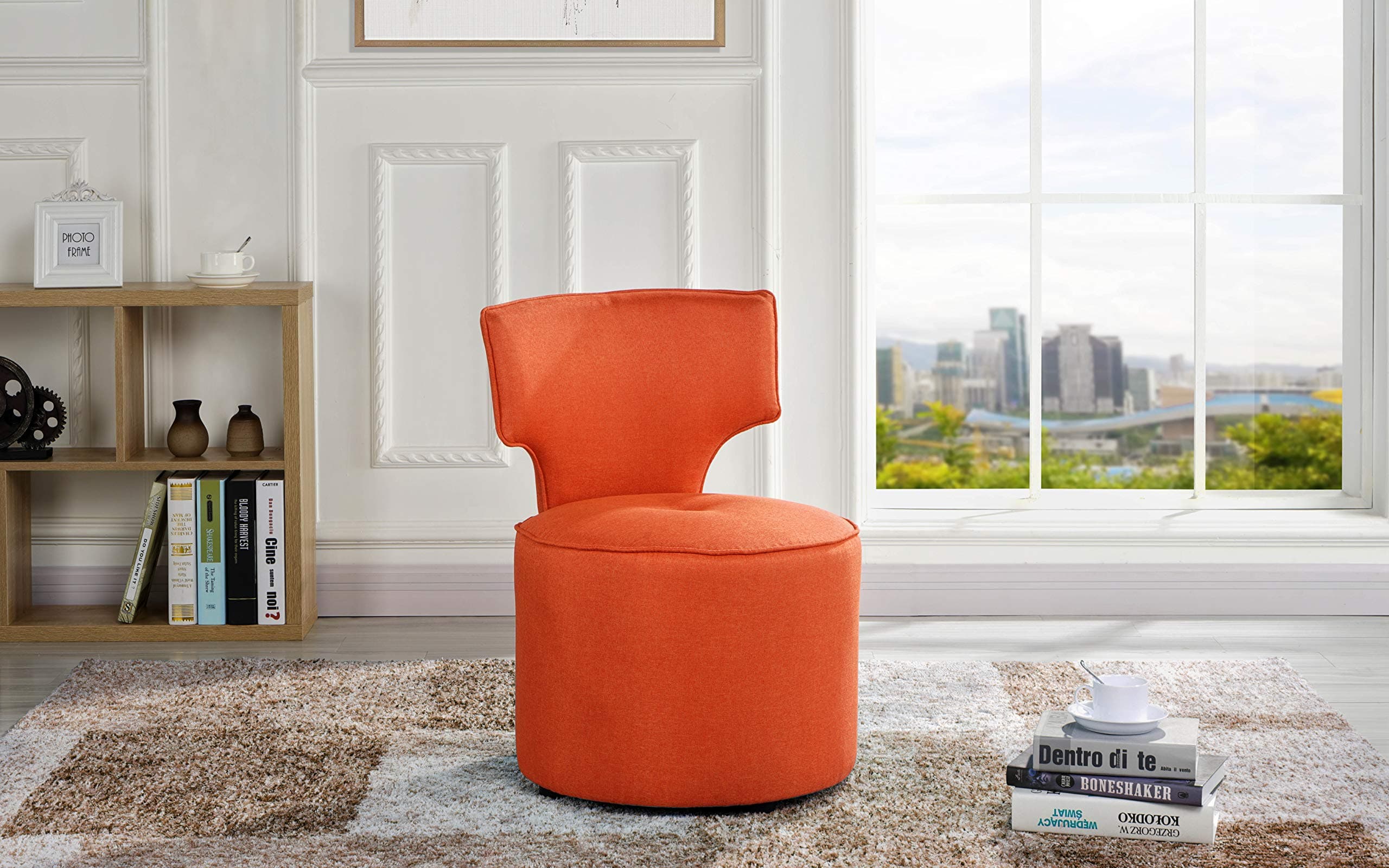 Housel Living Accent Chair, Orange