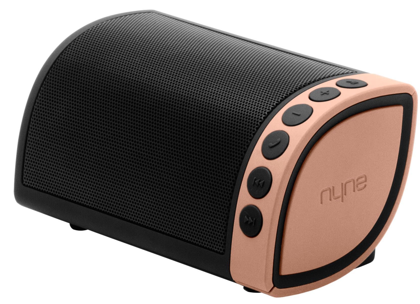 Nyne Cruiser Universal Rechargeable Rugged Portable Bluetooth Wireless Speaker with Built-In Microphone - Black/Rose Gold